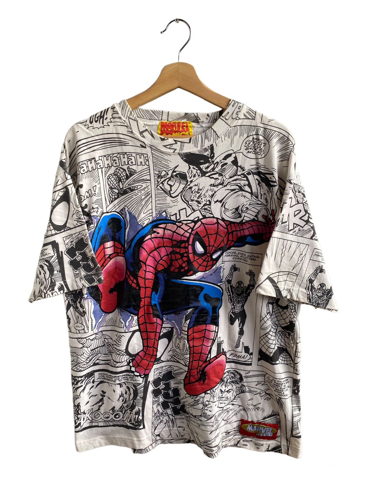 Marvel Comics × Vintage Vintage 90s Spiderman comics tee Size US L / EU 52-54 / 3 - 1 Thumbnail