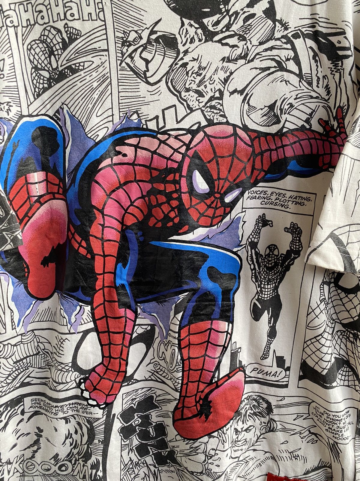Marvel Comics × Vintage Vintage 90s Spiderman comics tee Size US L / EU 52-54 / 3 - 7 Thumbnail