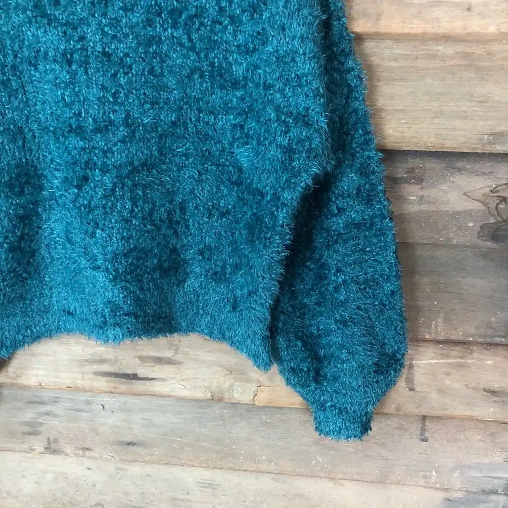 Aran Isles Knitwear × Homespun Knitwear × Japanese Brand Earth Music Economy Shag Shaggy Fur Mohair Knitwear #707 Size M / US 6-8 / IT 42-44 - 5 Thumbnail