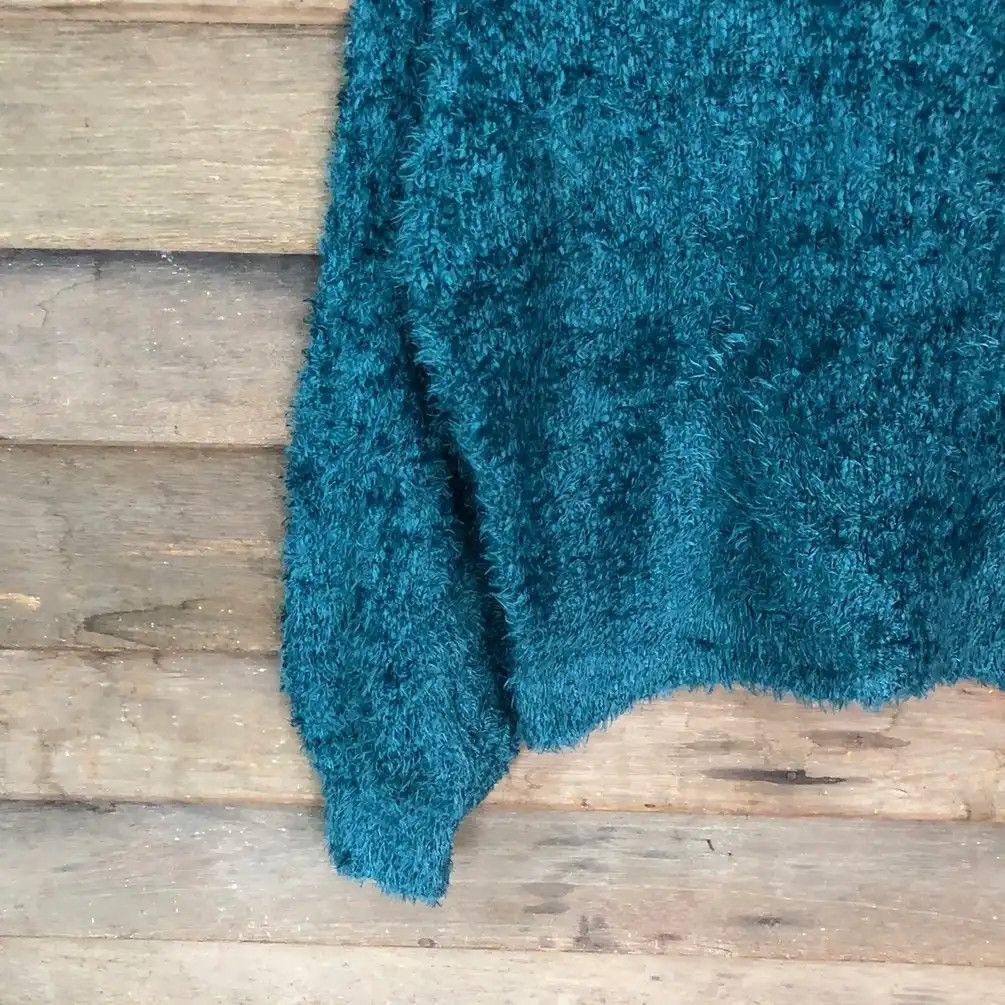 Aran Isles Knitwear × Homespun Knitwear × Japanese Brand Earth Music Economy Shag Shaggy Fur Mohair Knitwear #707 Size M / US 6-8 / IT 42-44 - 3 Thumbnail