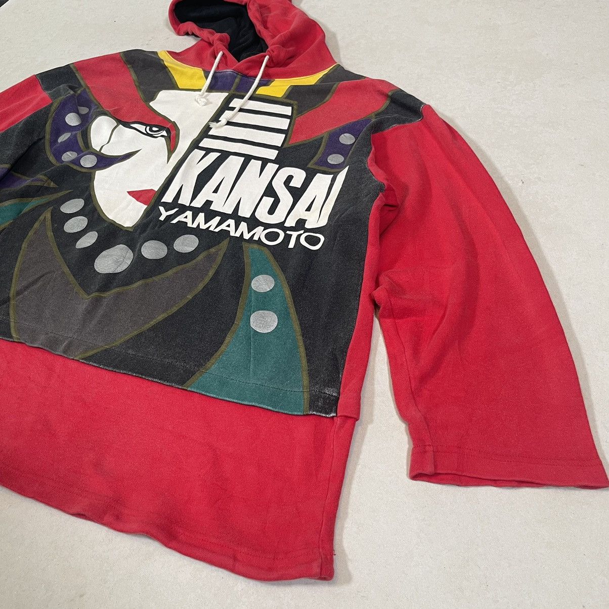 Kansai O2 OVP Spellout Multicolour Hooded Sweatshirt