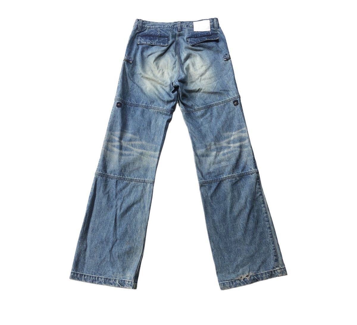 Ermenegildo Zegna Rare! Ermenegildo Zegna Design Zipper Fades Jeans Size US 31 - 3 Thumbnail