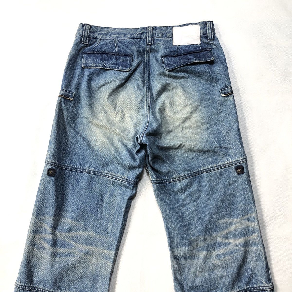 Ermenegildo Zegna Rare! Ermenegildo Zegna Design Zipper Fades Jeans Size US 31 - 10 Thumbnail