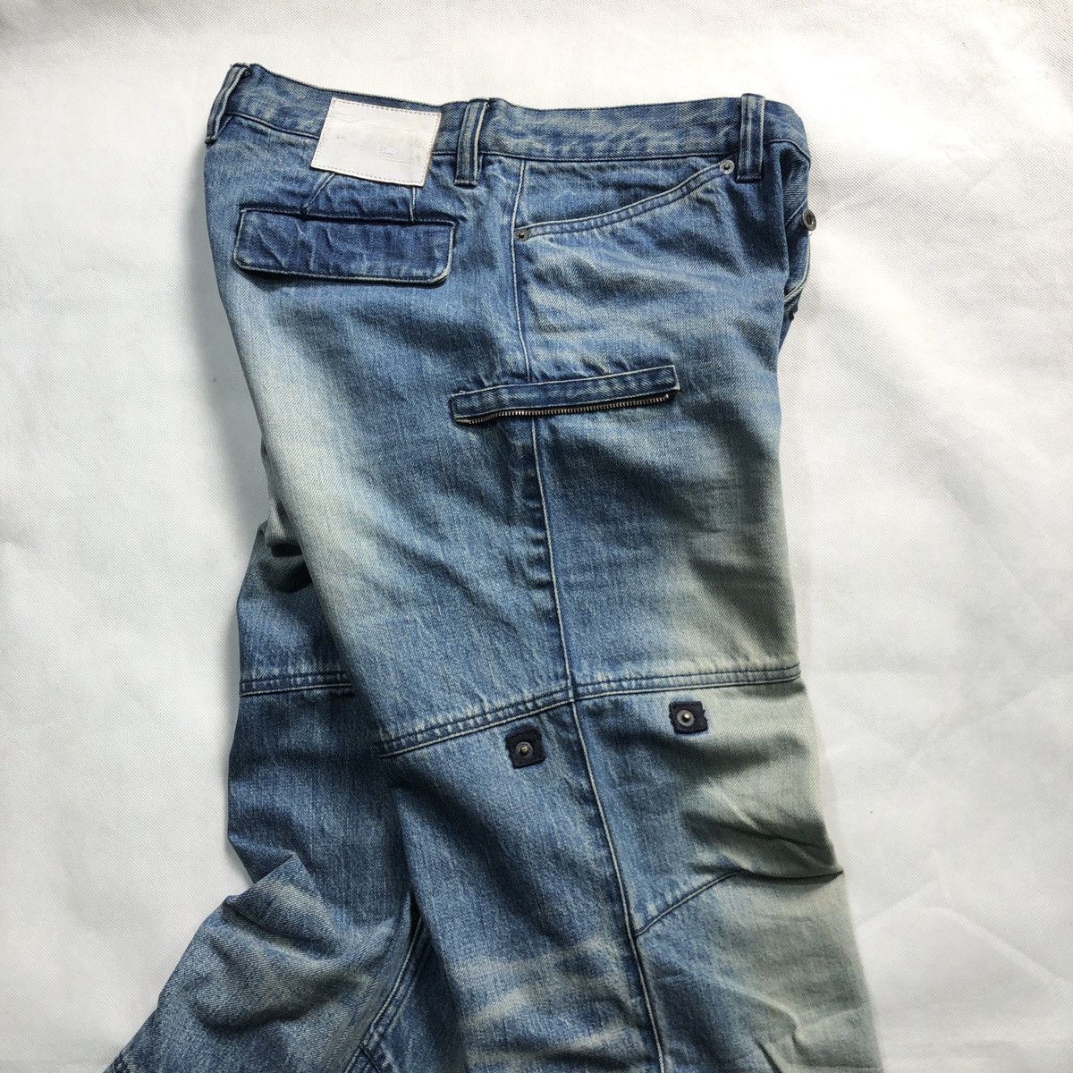 Ermenegildo Zegna Rare! Ermenegildo Zegna Design Zipper Fades Jeans Size US 31 - 16 Thumbnail