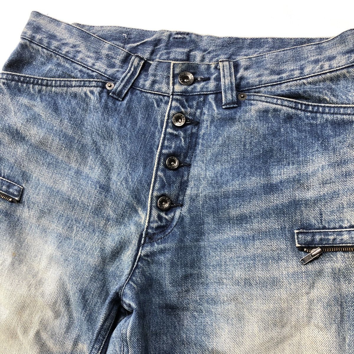 Ermenegildo Zegna Rare! Ermenegildo Zegna Design Zipper Fades Jeans Size US 31 - 6 Thumbnail