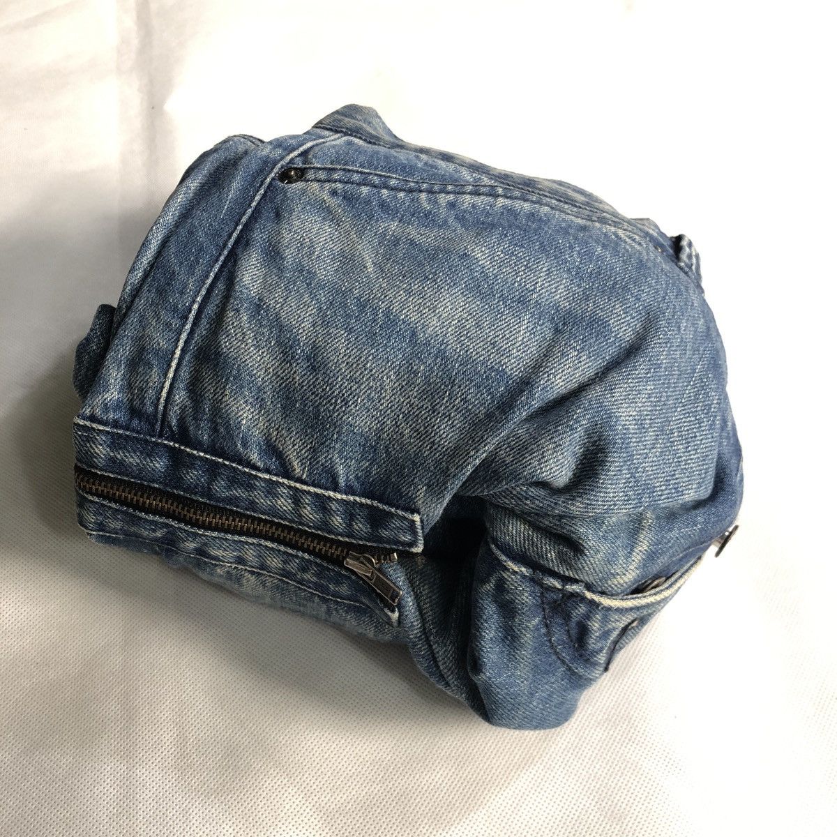 Ermenegildo Zegna Rare! Ermenegildo Zegna Design Zipper Fades Jeans Size US 31 - 18 Thumbnail