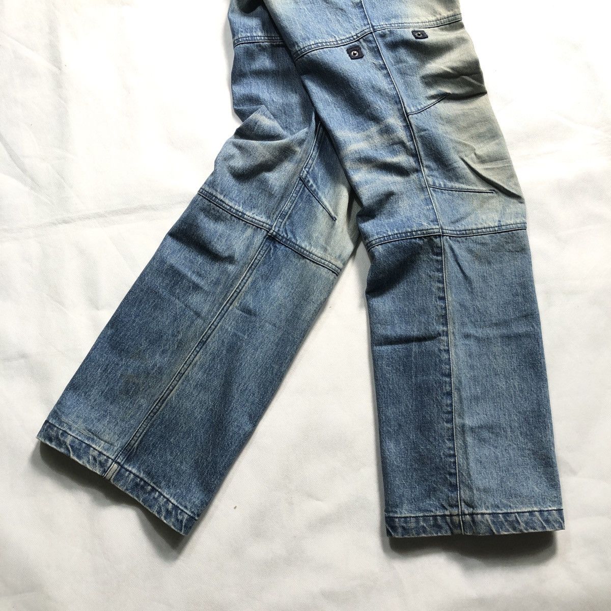 Ermenegildo Zegna Rare! Ermenegildo Zegna Design Zipper Fades Jeans Size US 31 - 17 Thumbnail