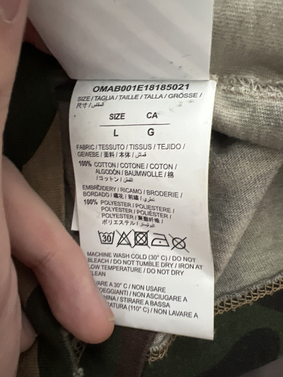 Off-White Off-White Camouflage Long Sleeve Size US L / EU 52-54 / 3 - 3 Thumbnail