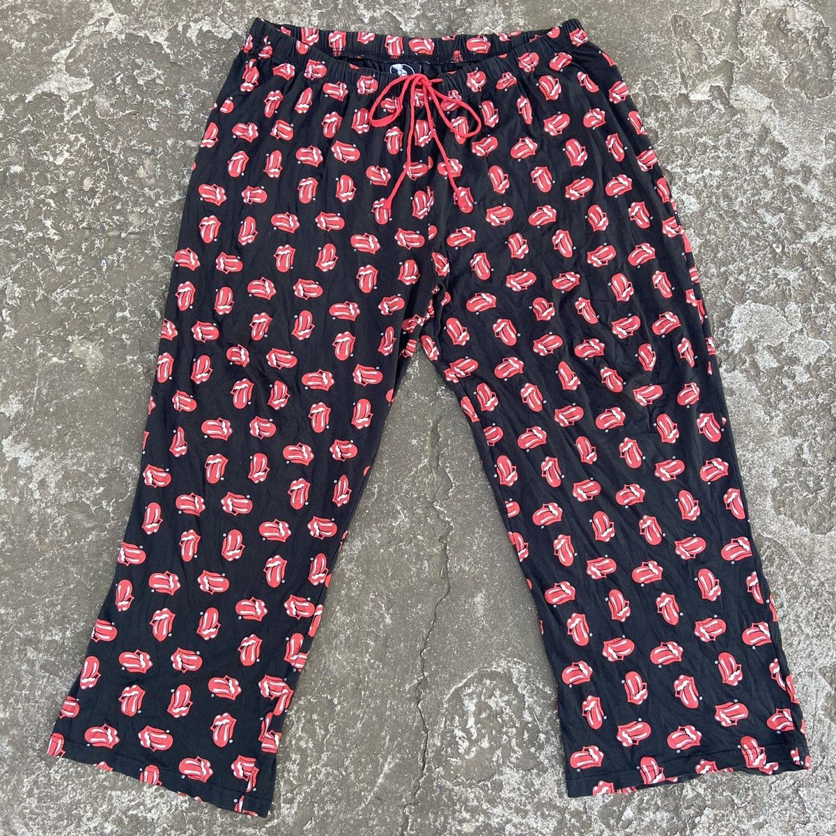 ROLLING STONES MONOGRAM SWEAT PANTS 90's