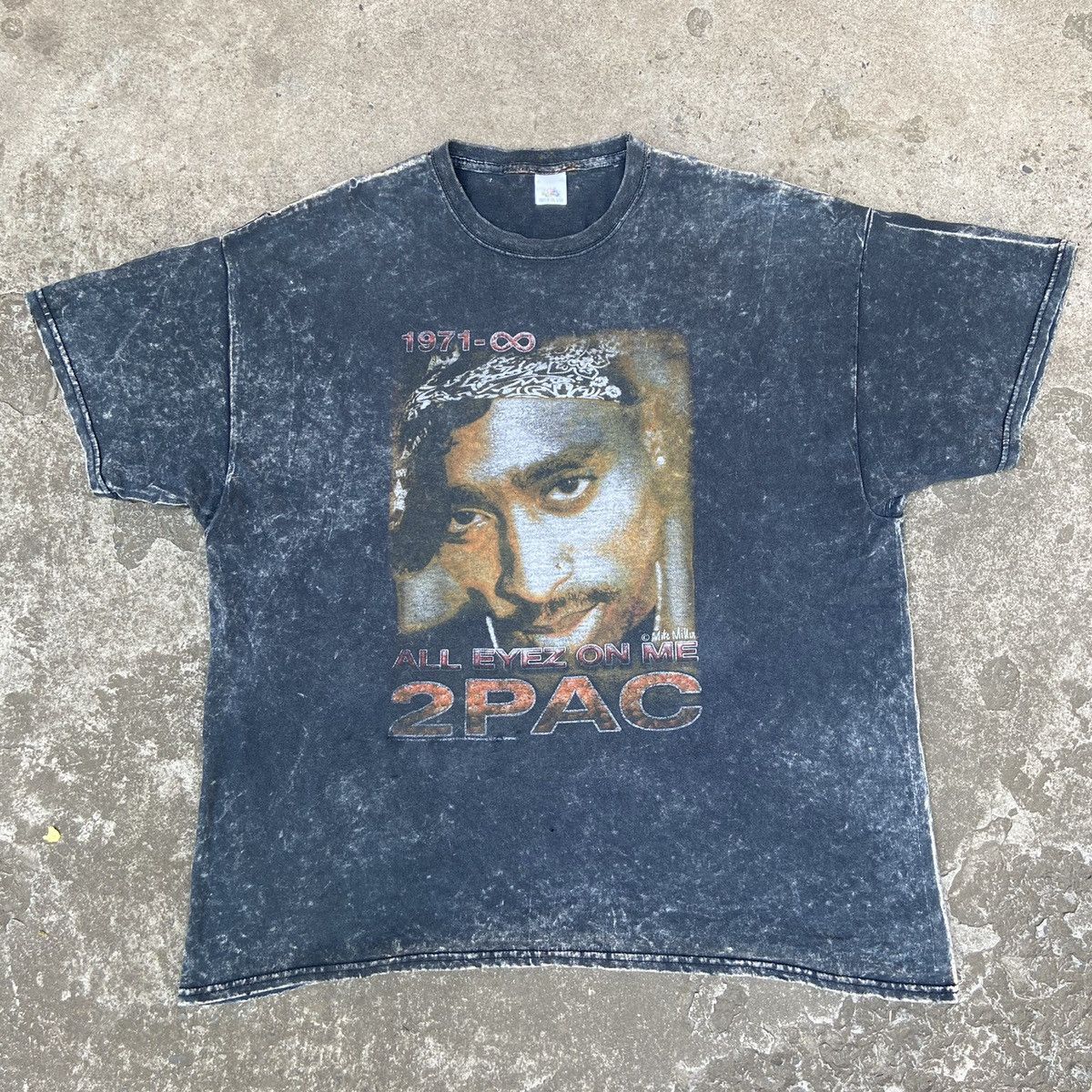 Rap Tees 2PAC AMARU SHAKUR ALL EYEZ ON ME RARE TUPAC TEE 1990s - № 76 Size US XL / EU 56 / 4 - 5 Thumbnail
