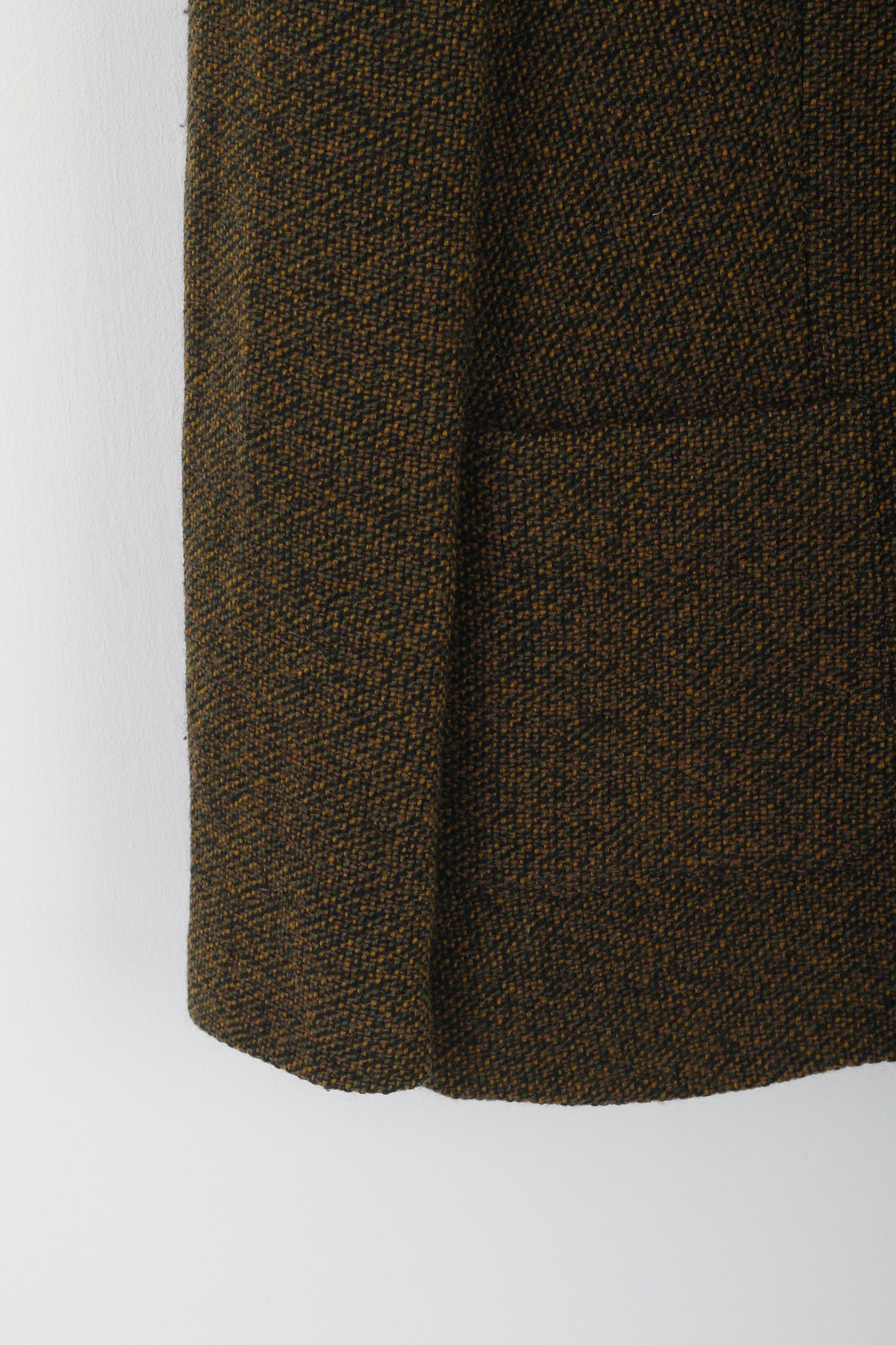 Jaeger Jaeger Women 16 XL Blazer Green Brown Wool 8511 Size XL / US 12-14 / IT 48-50 - 3 Thumbnail