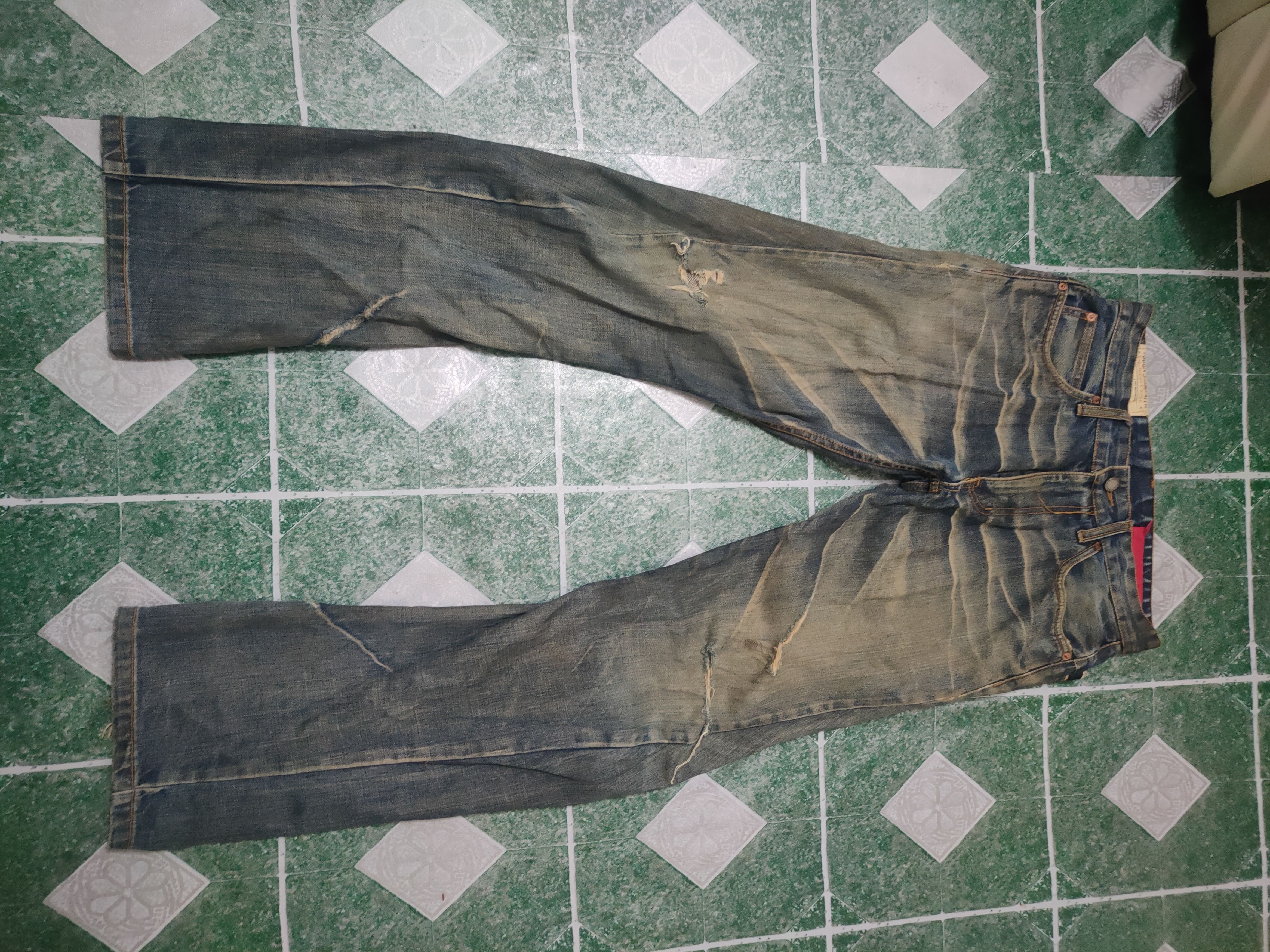 image of Vintage Tough Jeansmith Thrashed Distressed Denim, Men's (Size 30)