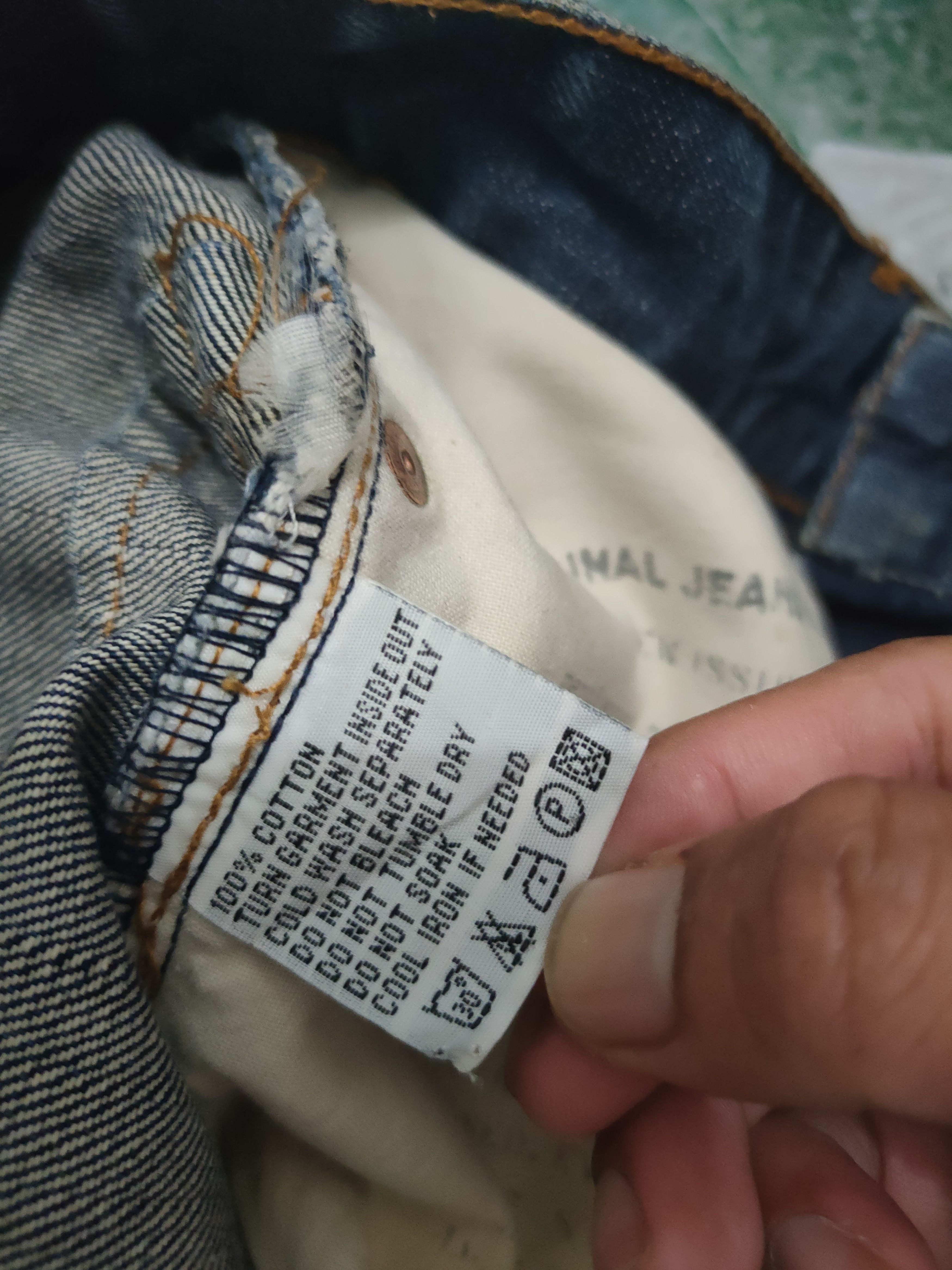 The GV Gallery Vintage Tough Jeansmith thrashed distressed flared jeans Size US 30 / EU 46 - 22 Thumbnail