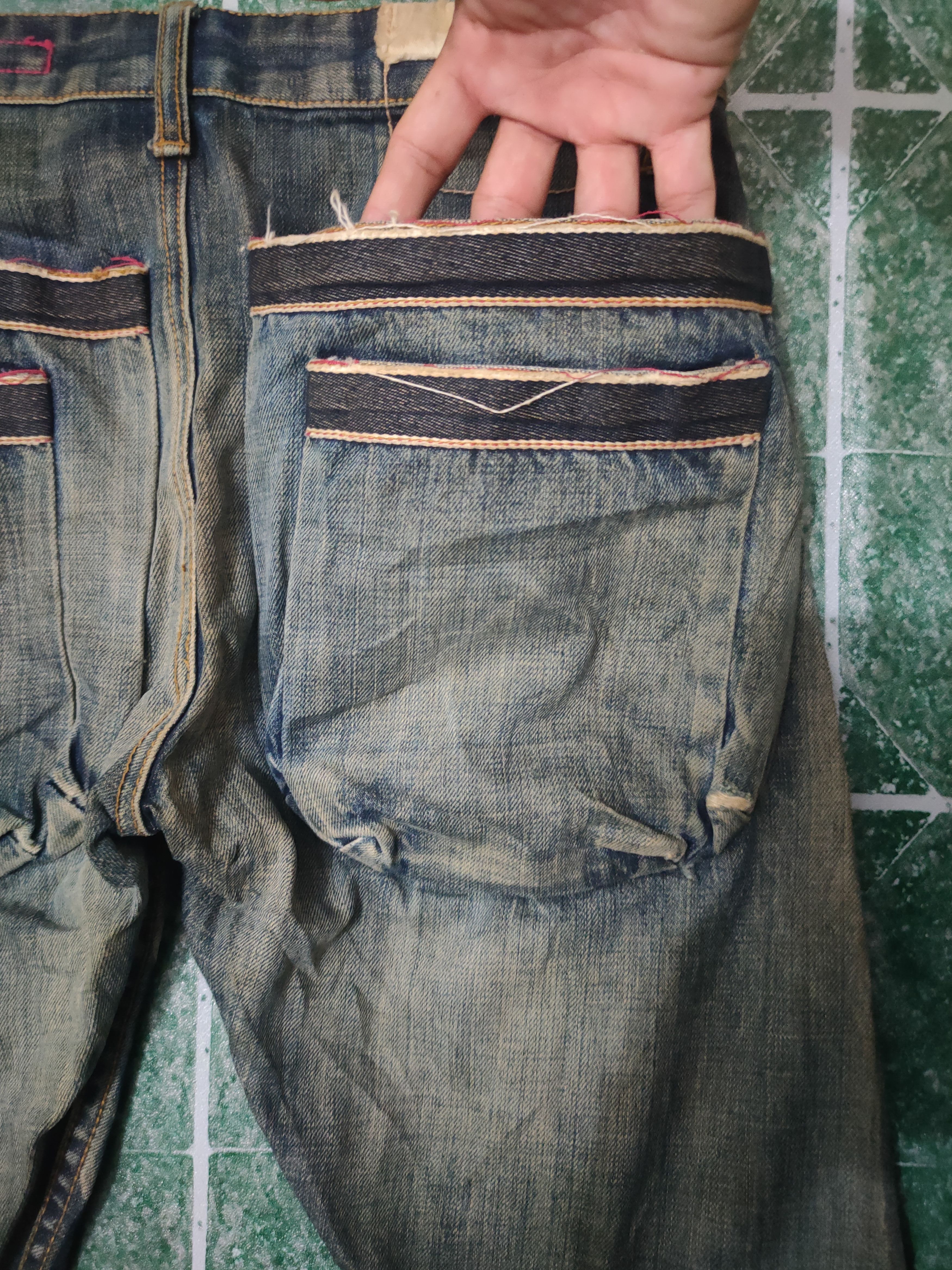 The GV Gallery Vintage Tough Jeansmith thrashed distressed flared jeans Size US 30 / EU 46 - 14 Thumbnail