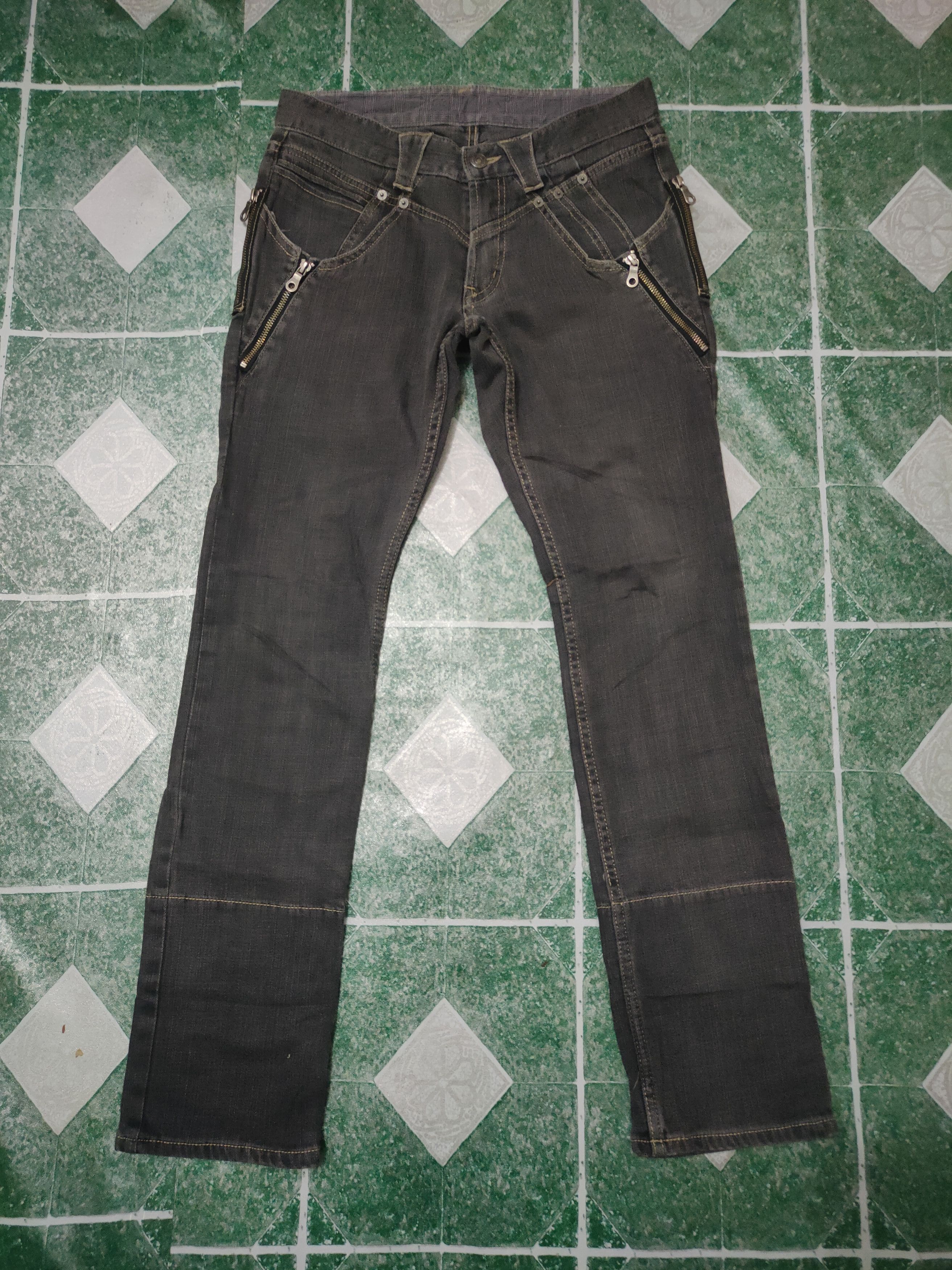 PPFM PPFM Punk Bondage Style Stretchable Skinny Jeans Size US 29 - 1 Thumbnail
