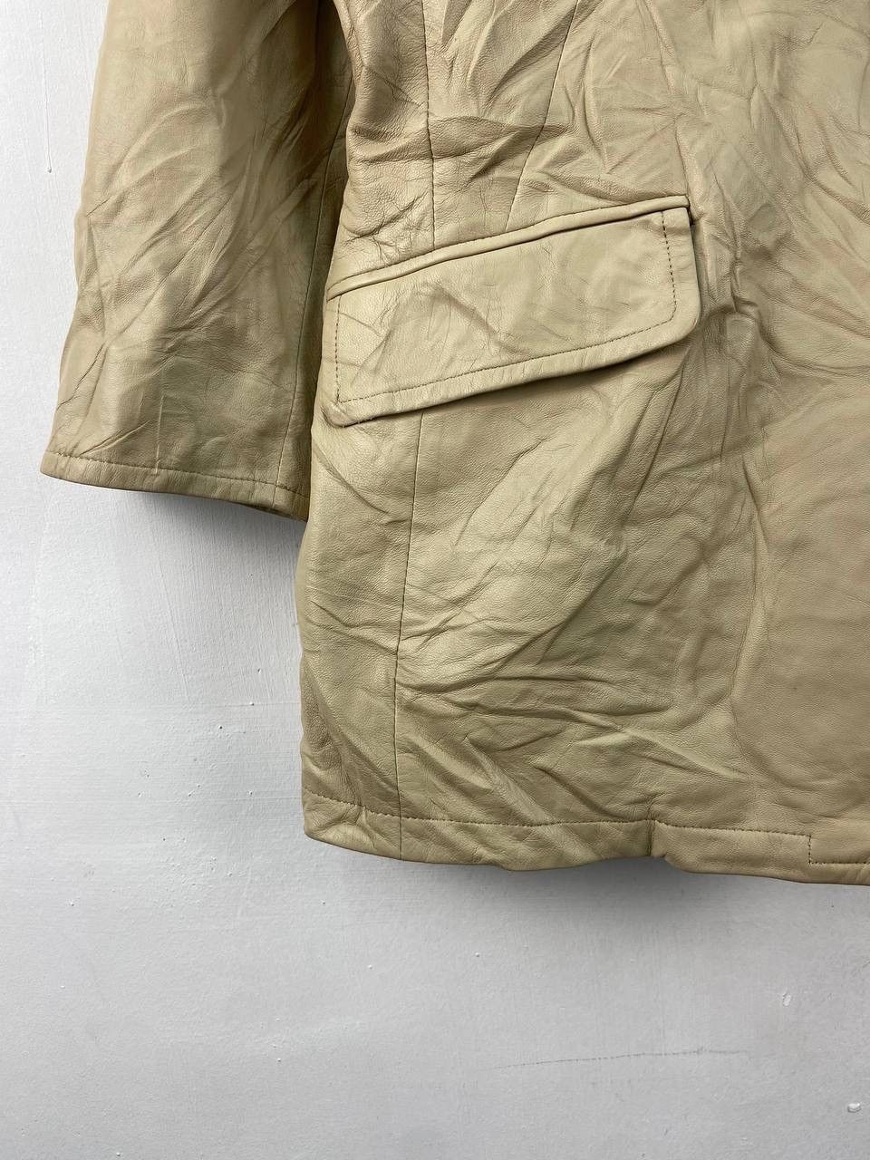 Balmain Vintage Balmain Leather Jacket Sheepskin Size L / US 10 / IT 46 - 8 Thumbnail