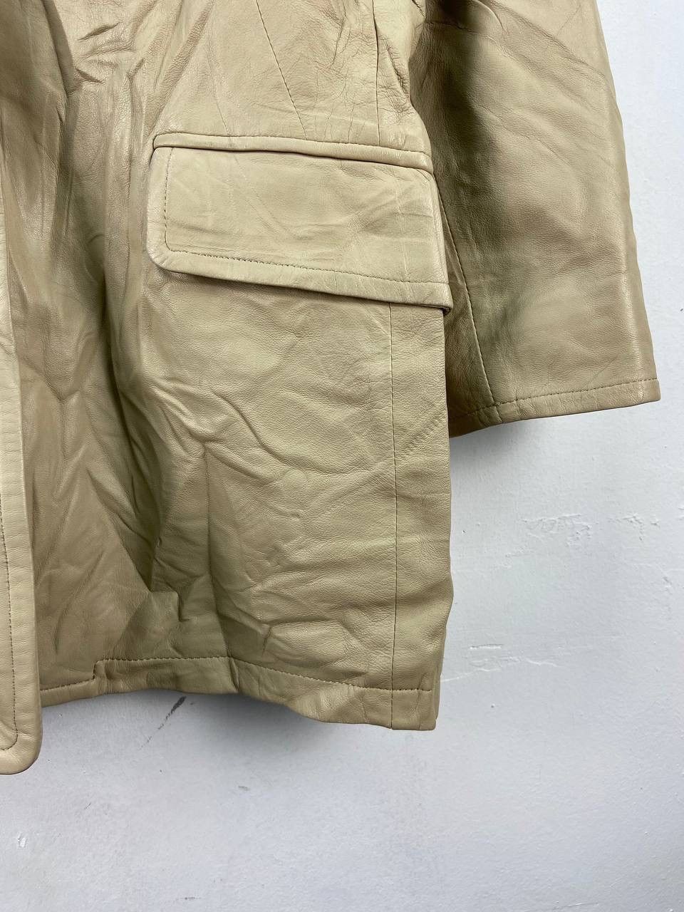 Balmain Vintage Balmain Leather Jacket Sheepskin Size L / US 10 / IT 46 - 16 Thumbnail