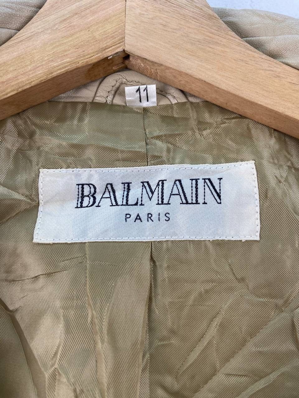 Balmain Vintage Balmain Leather Jacket Sheepskin Size L / US 10 / IT 46 - 5 Thumbnail