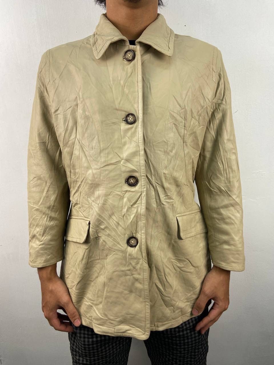 Vintage Balmain Leather Jacket Sheepskin