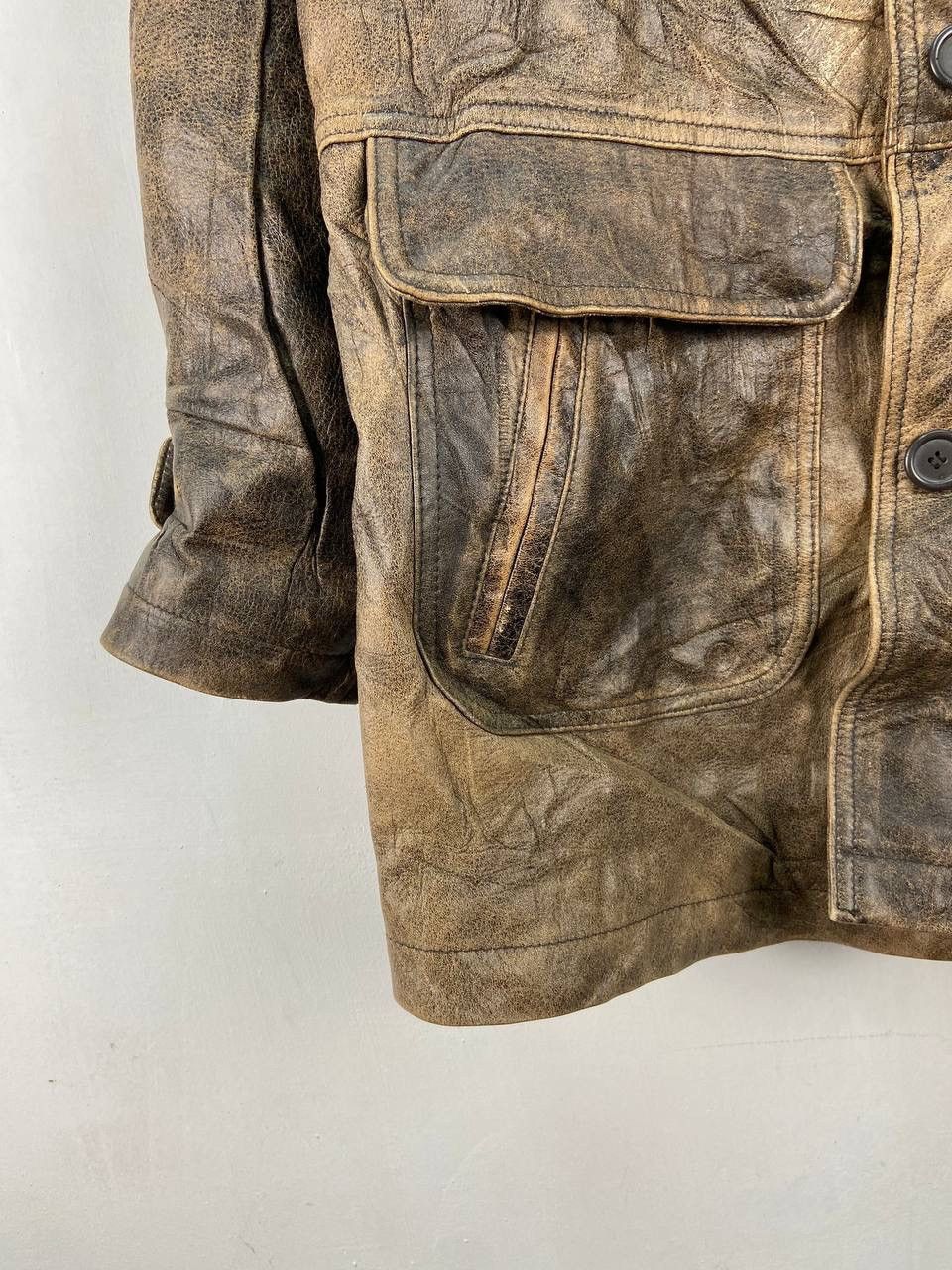 Japanese Brand 🇯🇵 Japanese Brand Vintage Leather Sheepskin Jacket Size US M / EU 48-50 / 2 - 11 Thumbnail