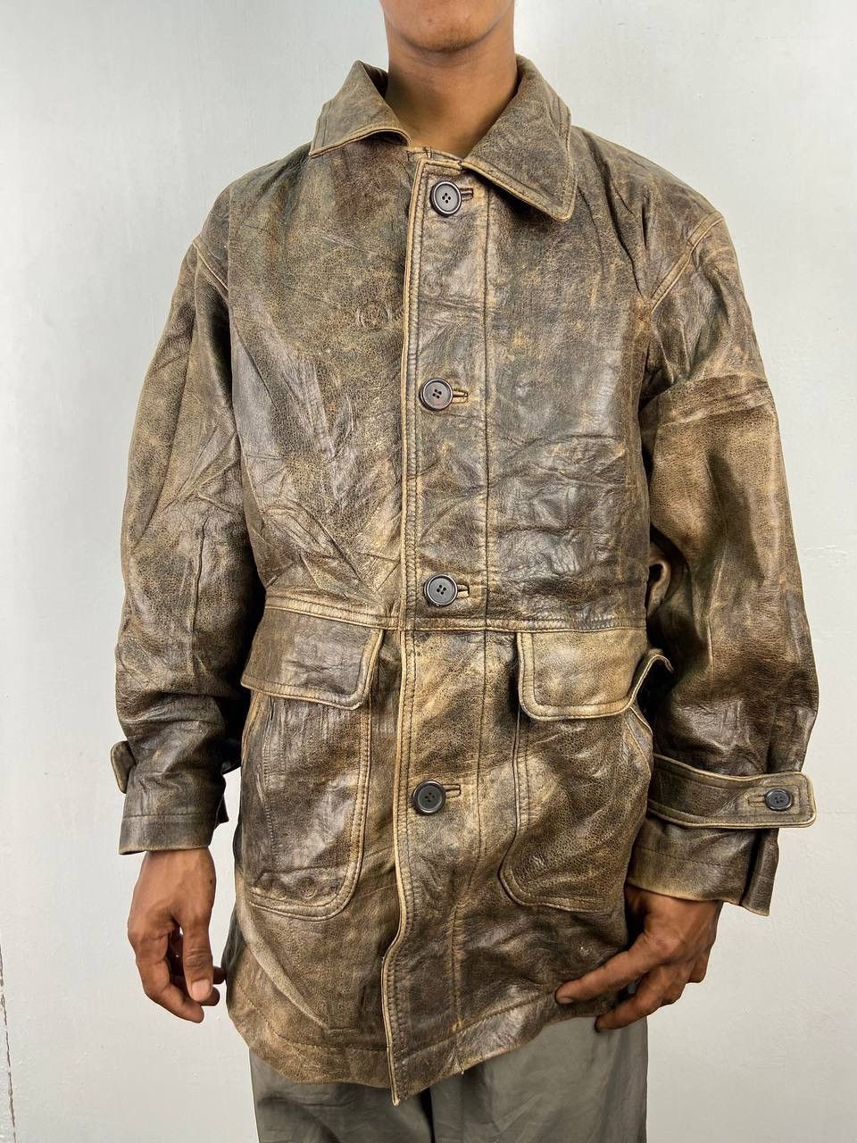 Japanese Brand 🇯🇵 Japanese Brand Vintage Leather Sheepskin Jacket Size US M / EU 48-50 / 2 - 1 Thumbnail