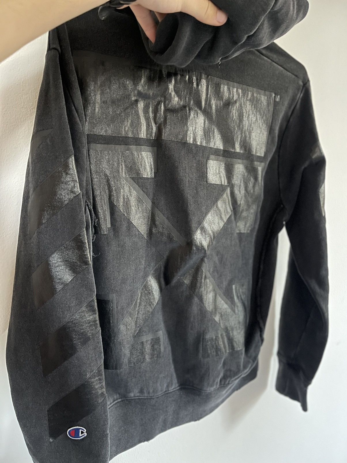 Off-White Off white champion hoodie Size US S / EU 44-46 / 1 - 8 Thumbnail