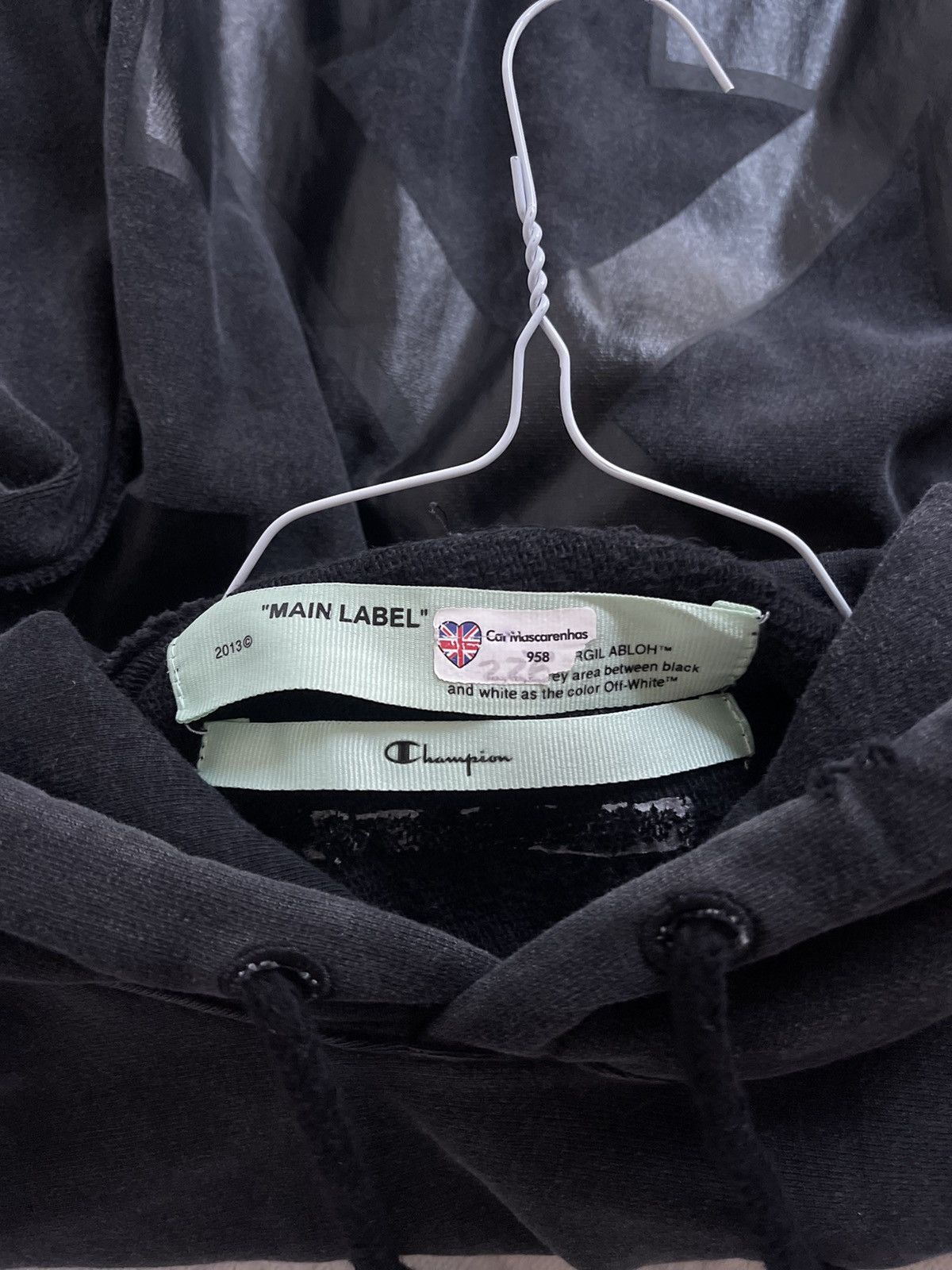 Off-White Off white champion hoodie Size US S / EU 44-46 / 1 - 11 Thumbnail