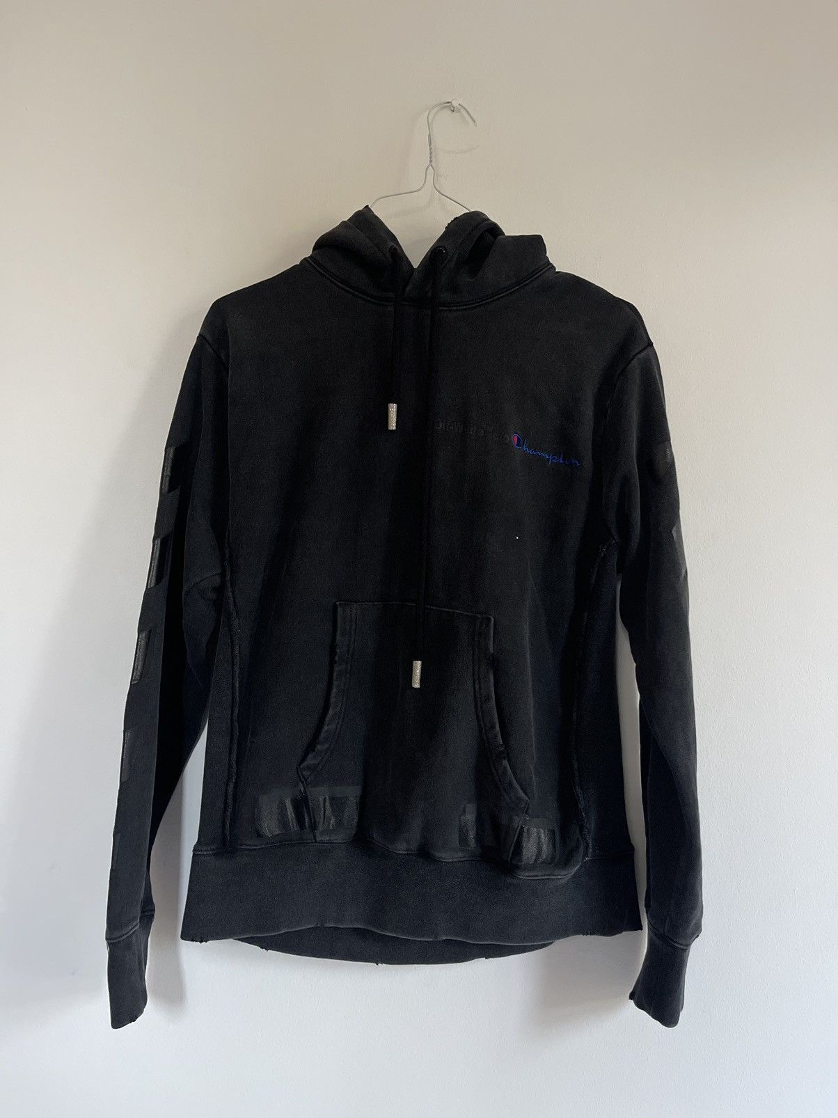 Off-White Off white champion hoodie Size US S / EU 44-46 / 1 - 3 Thumbnail