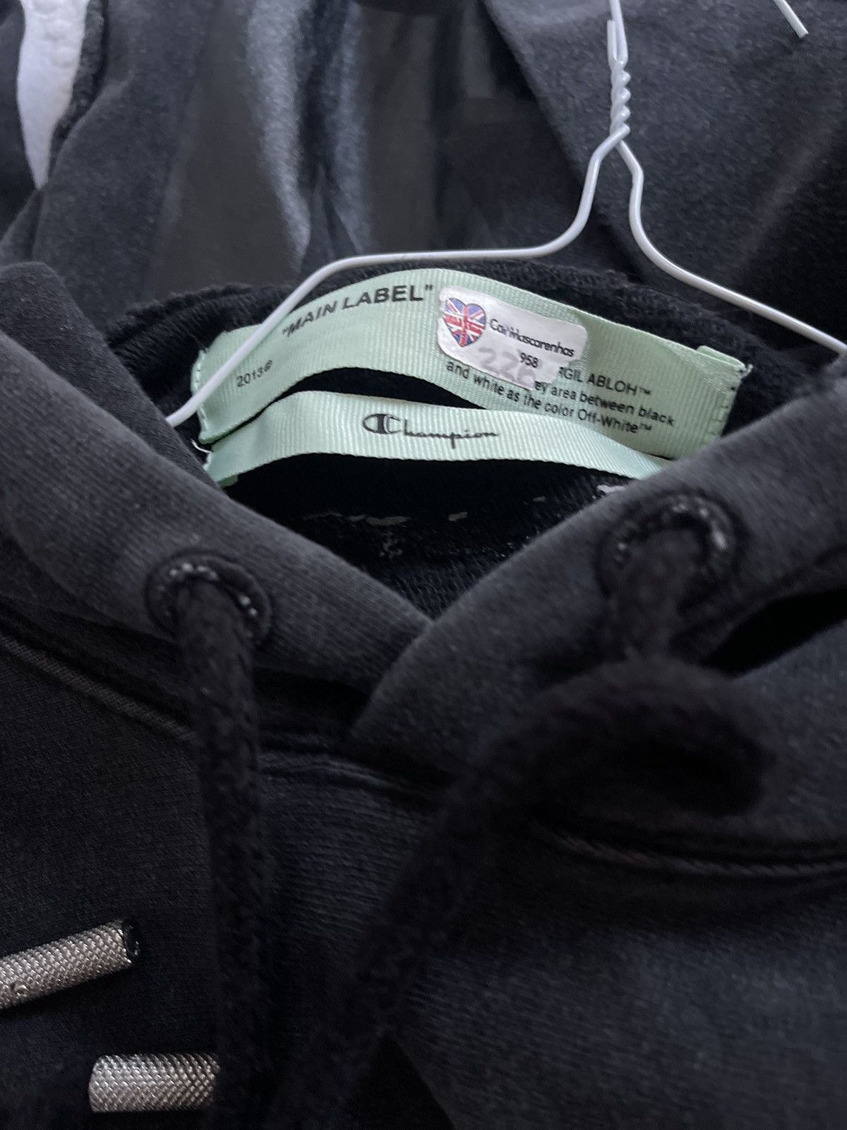 Off-White Off white champion hoodie Size US S / EU 44-46 / 1 - 15 Thumbnail