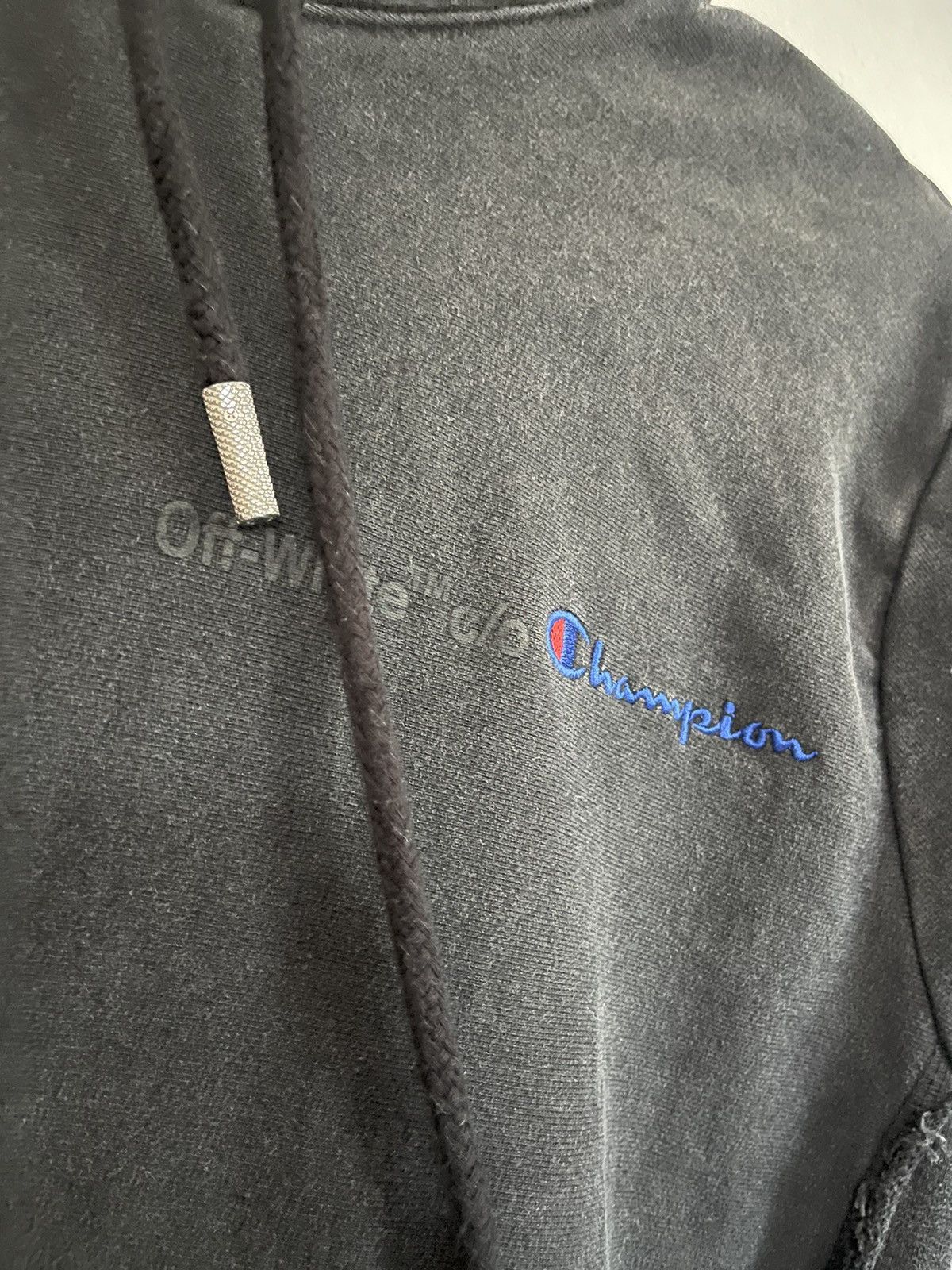 Off-White Off white champion hoodie Size US S / EU 44-46 / 1 - 10 Thumbnail