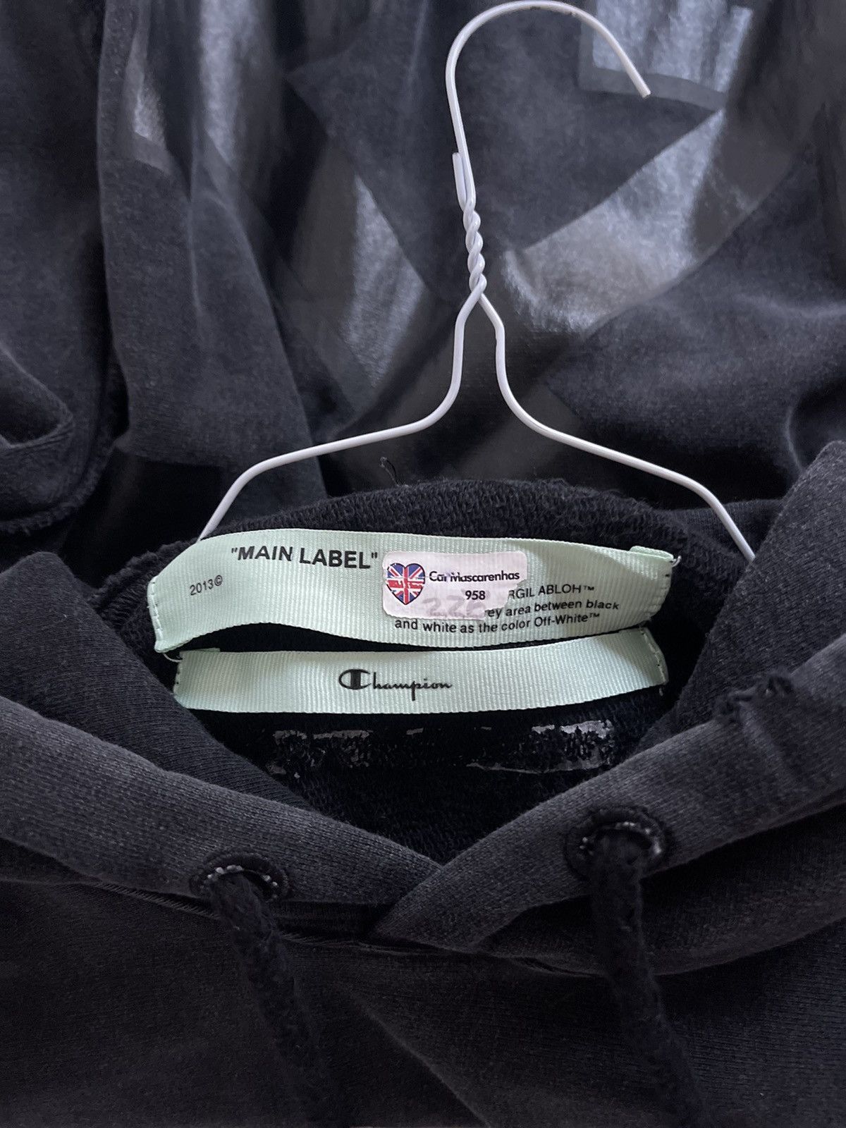 Off-White Off white champion hoodie Size US S / EU 44-46 / 1 - 12 Thumbnail