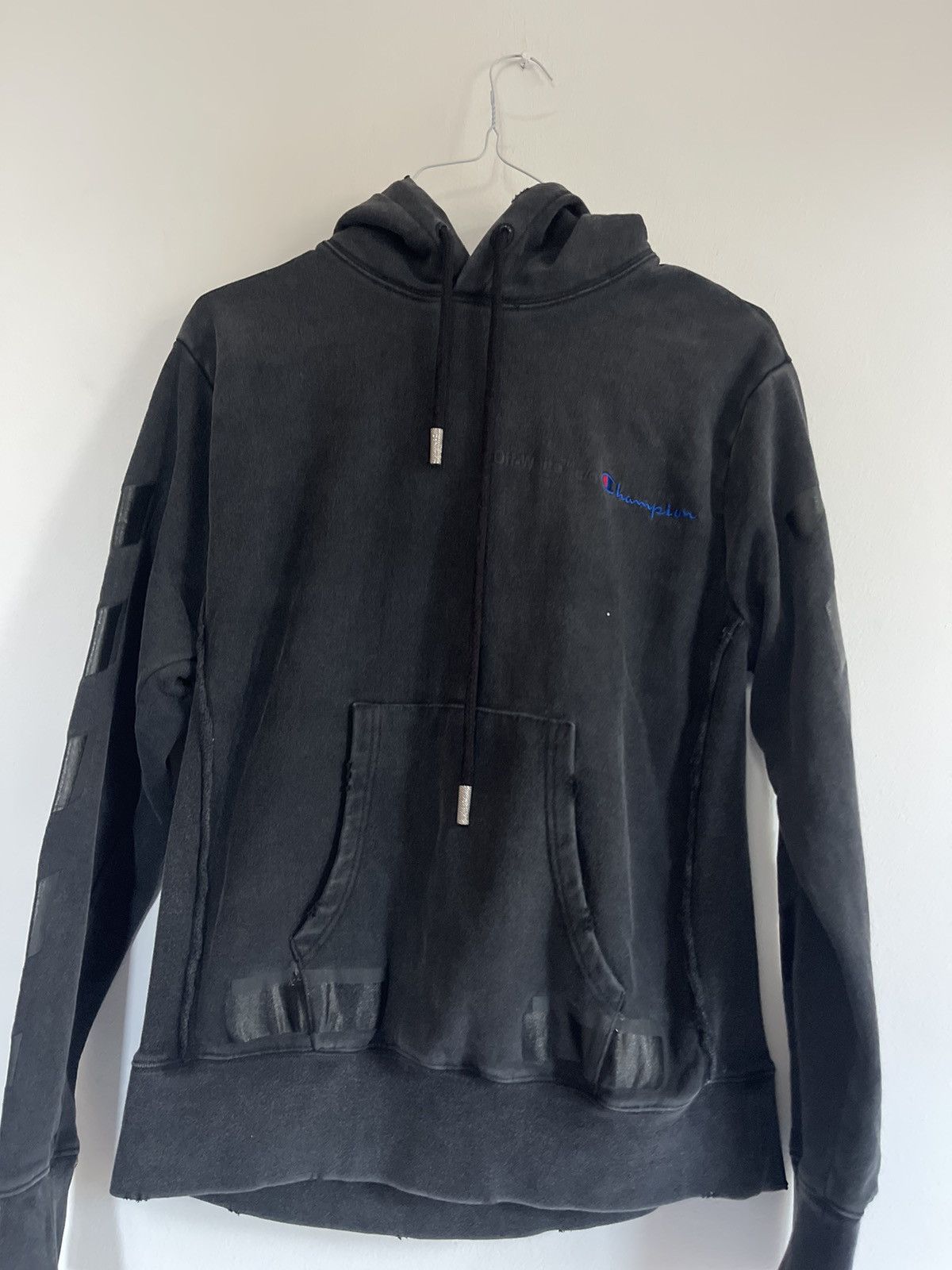 Off-White Off white champion hoodie Size US S / EU 44-46 / 1 - 9 Thumbnail