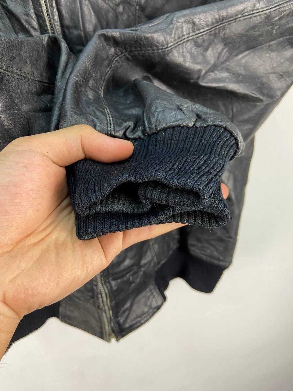 If Six Was Nine 🇯🇵 Japanese Brand Vintage Leather Bomber Jacket Sheepskin Size US M / EU 48-50 / 2 - 8 Thumbnail