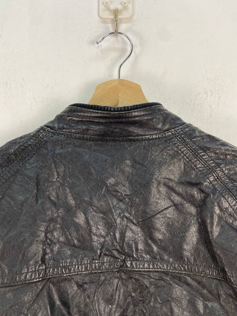 If Six Was Nine 🇯🇵 Japanese Brand Vintage Leather Bomber Jacket Sheepskin Size US M / EU 48-50 / 2 - 13 Thumbnail