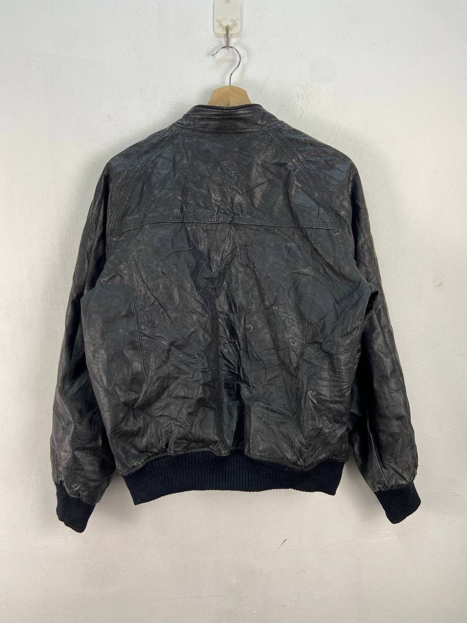 If Six Was Nine 🇯🇵 Japanese Brand Vintage Leather Bomber Jacket Sheepskin Size US M / EU 48-50 / 2 - 12 Thumbnail