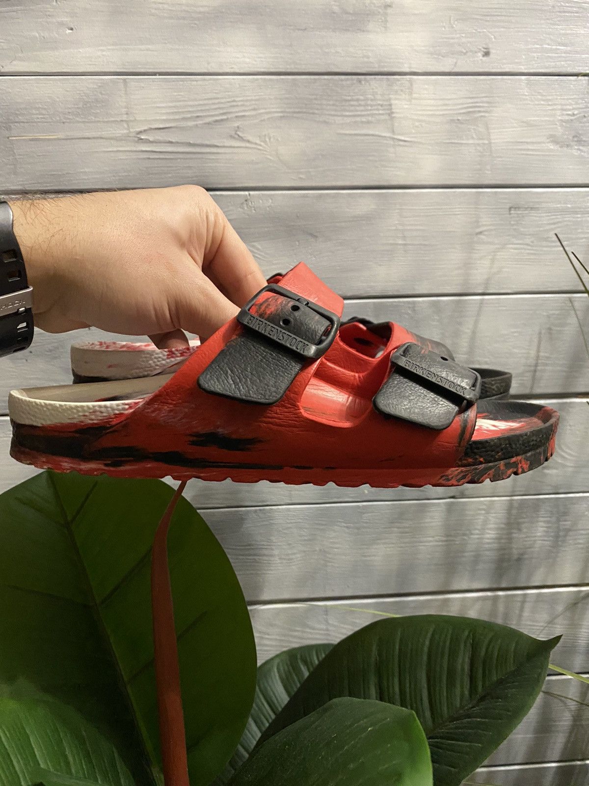 Birkenstock Rare Avant Gard Birkenstock sandals Multicolor Size US 7 / IT 37 - 2 Thumbnail