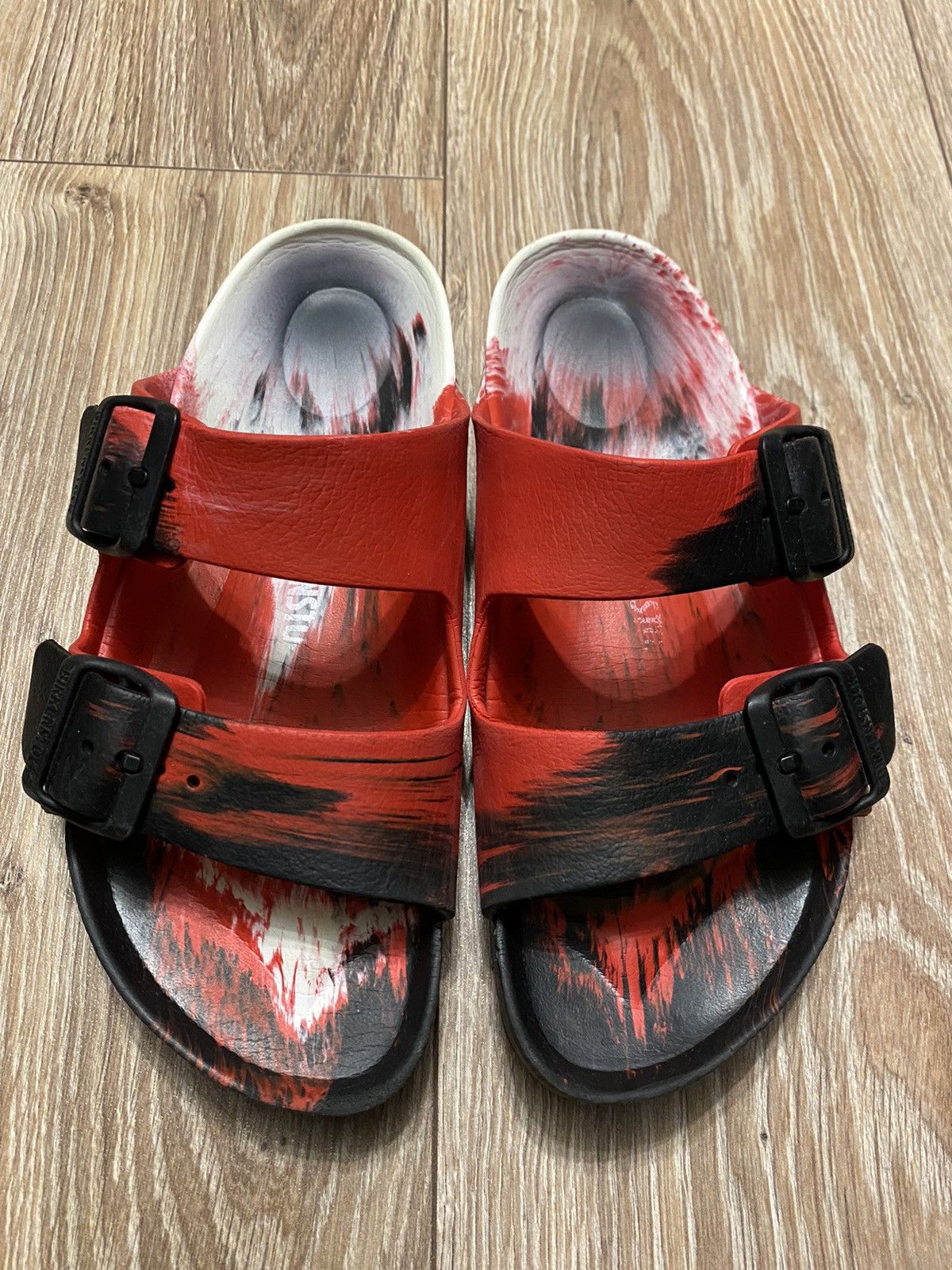 Birkenstock Rare Avant Gard Birkenstock sandals Multicolor Size US 7 / IT 37 - 8 Thumbnail
