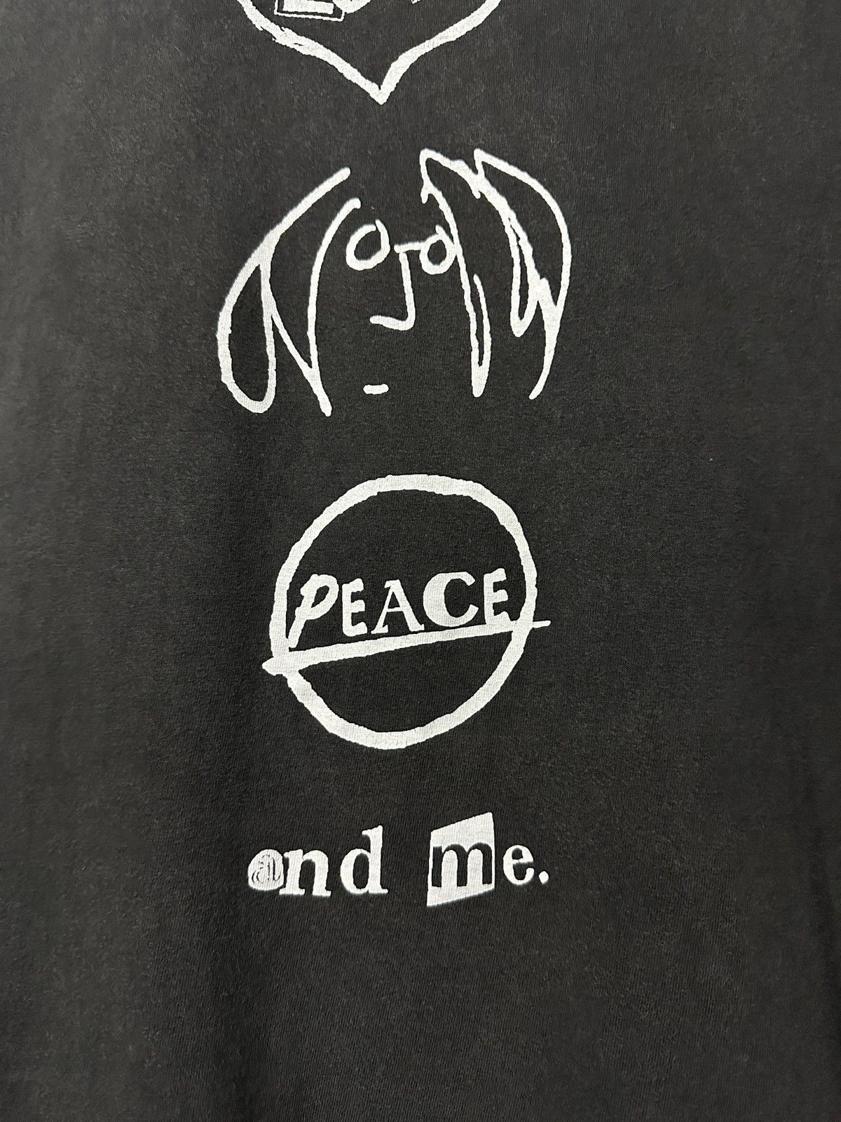 Band Tees × Vintage Vintage 90s John Lennon I Believe In And Me Faded Tee Size US L / EU 52-54 / 3 - 3 Thumbnail