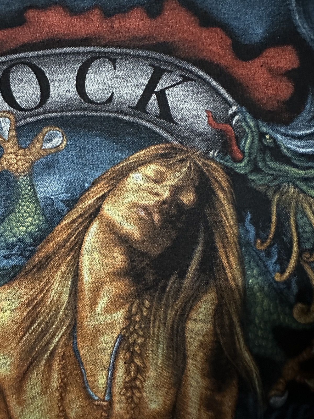 Band Tees × Guns N' Roses × Vintage Vintage 90s Rock Eagle Mirror Print Bootleg Tee Size US XL / EU 56 / 4 - 3 Thumbnail