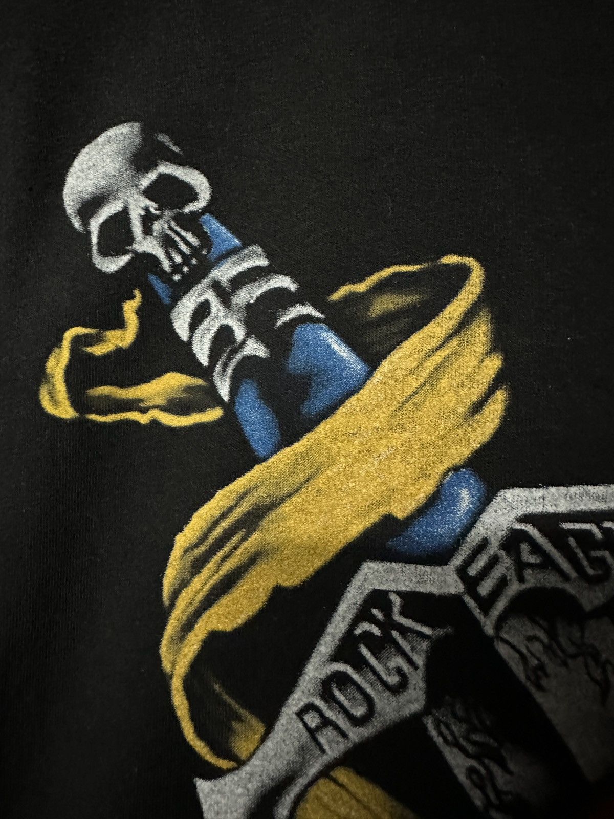 Band Tees × Guns N' Roses × Vintage Vintage 90s Rock Eagle Mirror Print Bootleg Tee Size US XL / EU 56 / 4 - 10 Thumbnail