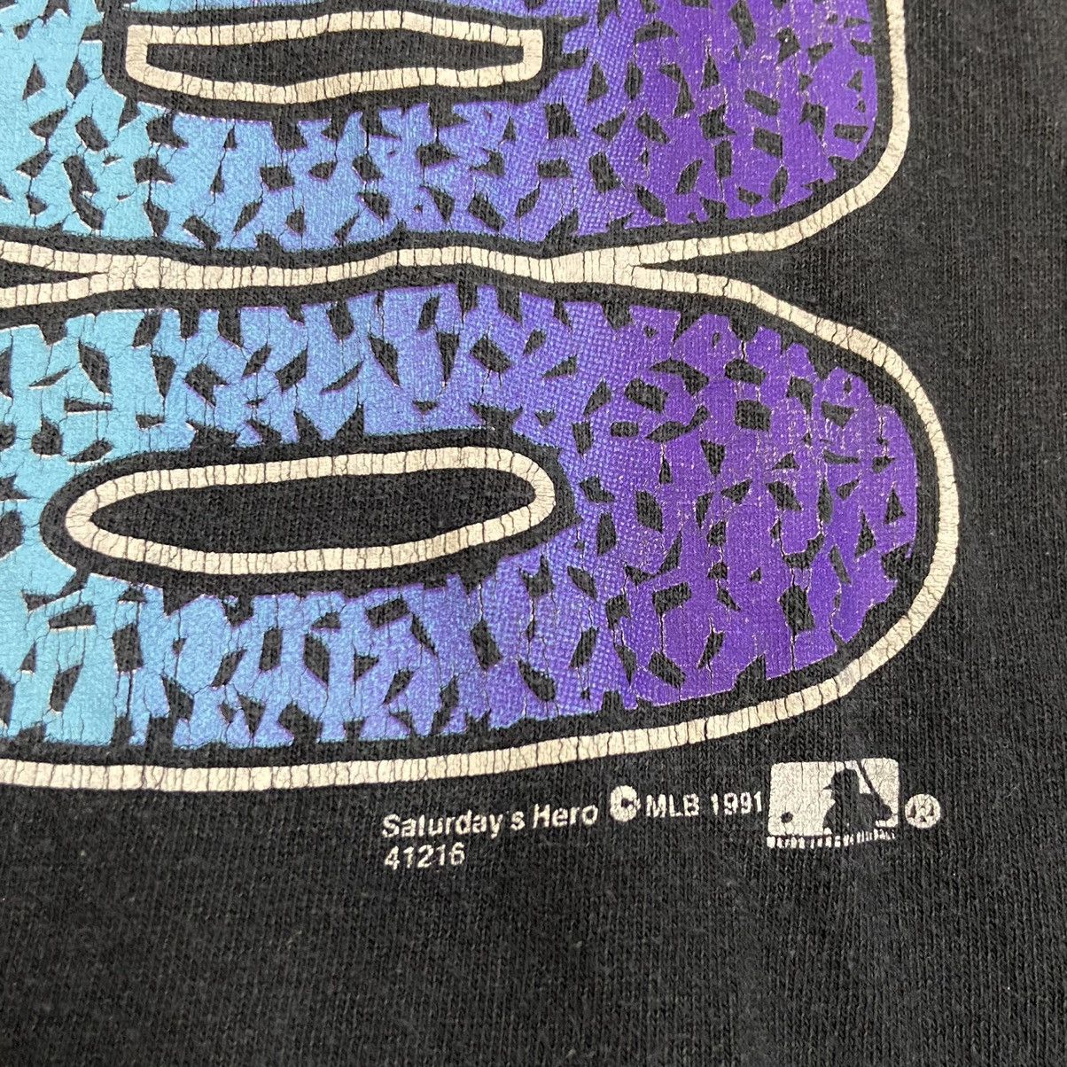 MLB 1991 COLORADO ROCKIES SINGLE STITCHED RARE FADED TEE - № 253 Size US L / EU 52-54 / 3 - 6 Thumbnail