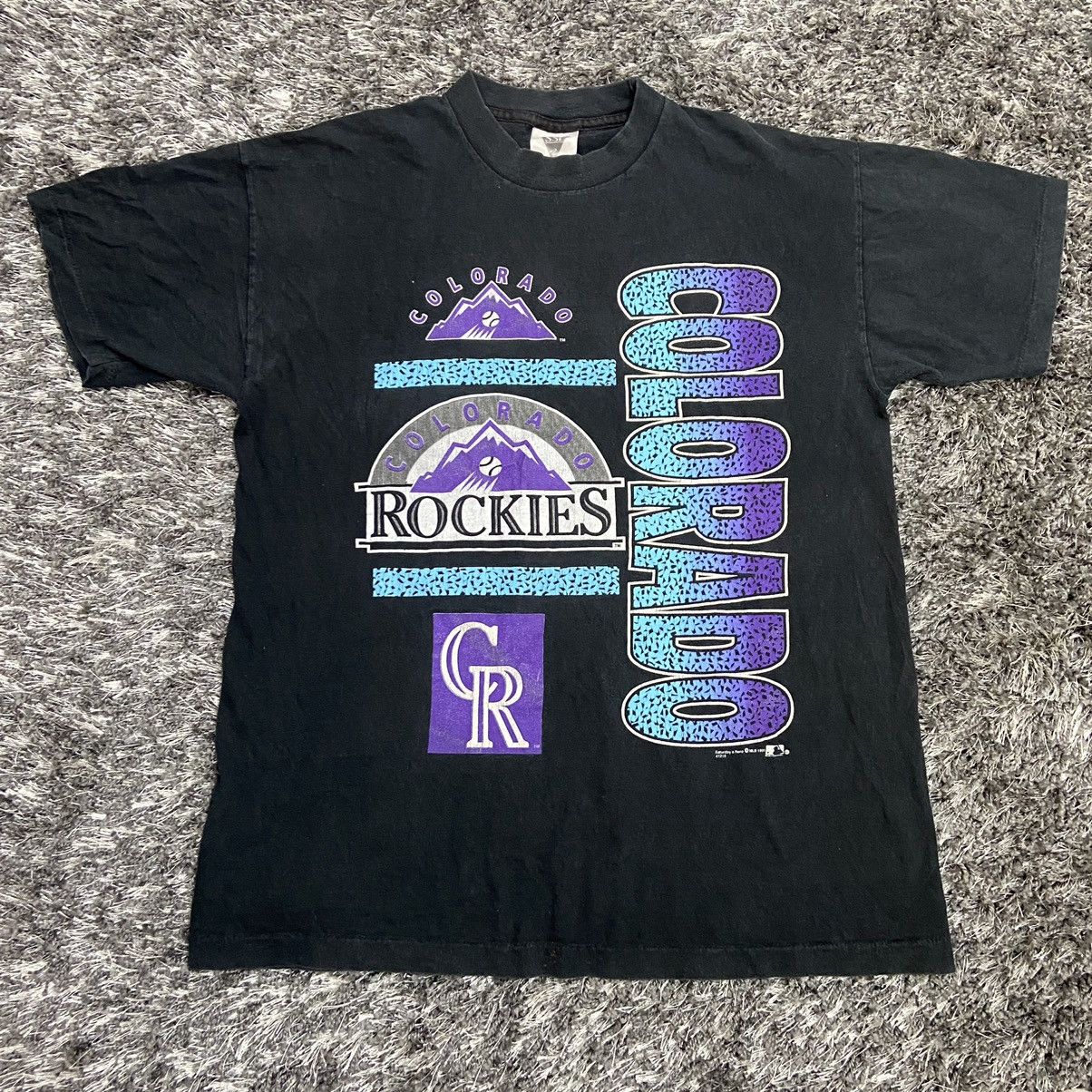 MLB 1991 COLORADO ROCKIES SINGLE STITCHED RARE FADED TEE - № 253 Size US L / EU 52-54 / 3 - 1 Thumbnail