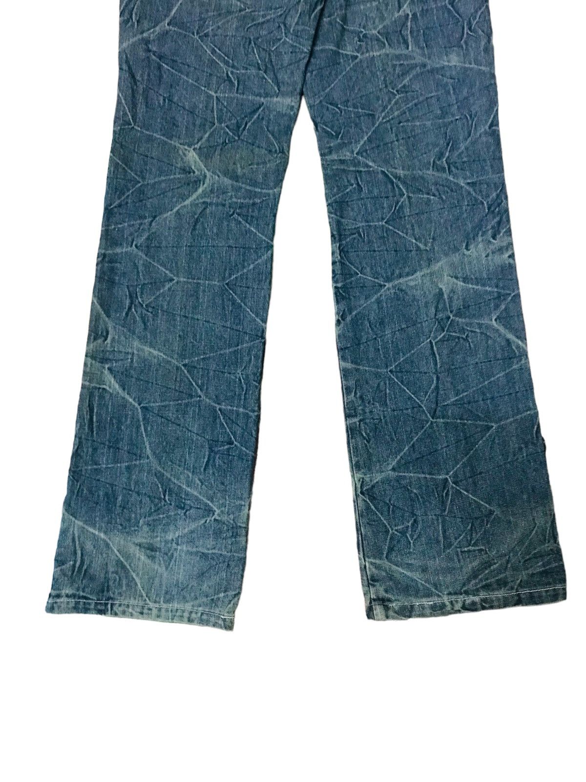 If Six Was Nine Japan Brand Distressed Denim Washed Mud Clawn Straight Cut Size US 29 - 6 Thumbnail