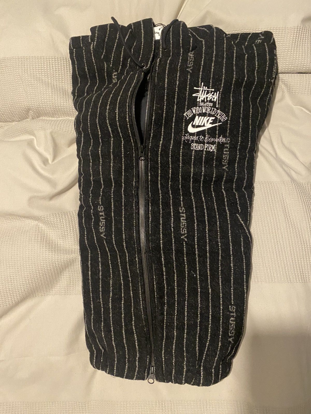 Nike × Stussy Stussy x nike striped wool jacket | Grailed