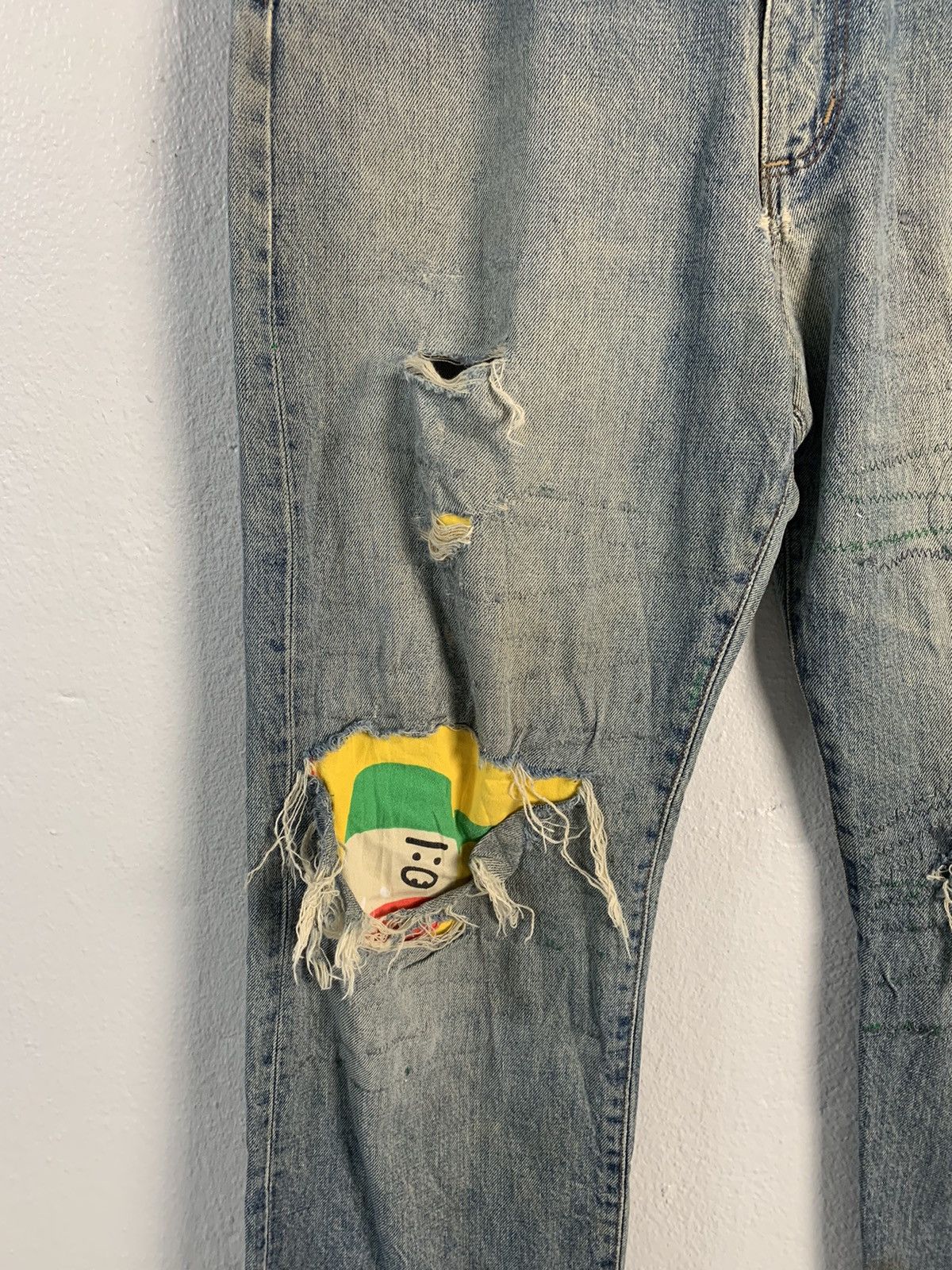 Wrangler Vintage Wrangler Selvedge Patchwork Jeans Size US 33 - 5 Thumbnail