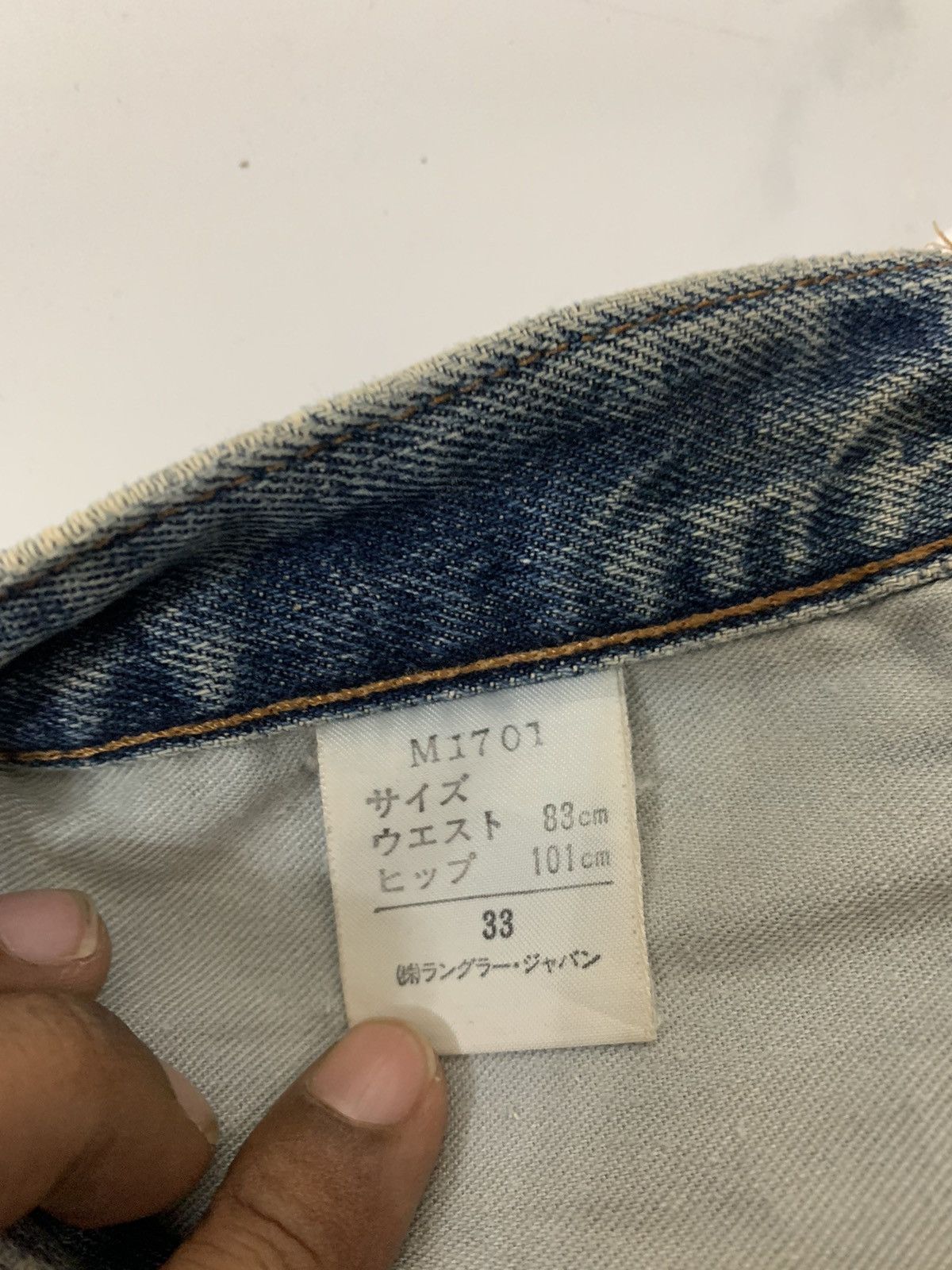 Wrangler Vintage Wrangler Selvedge Patchwork Jeans Size US 33 - 12 Thumbnail
