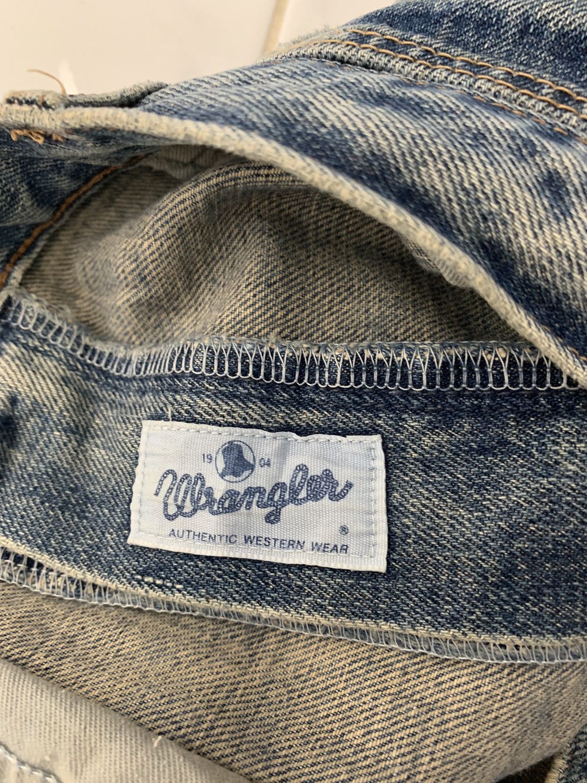 Wrangler Vintage Wrangler Selvedge Patchwork Jeans Size US 33 - 11 Thumbnail
