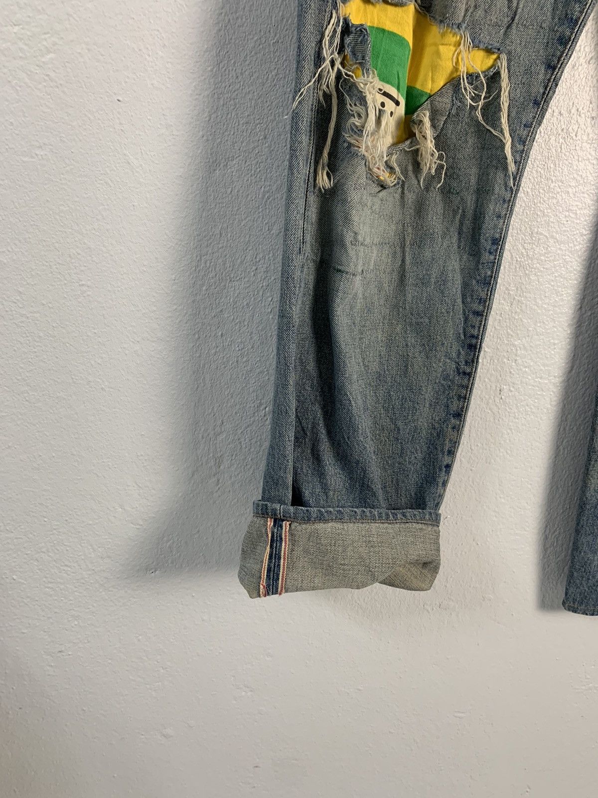 Wrangler Vintage Wrangler Selvedge Patchwork Jeans Size US 33 - 4 Thumbnail