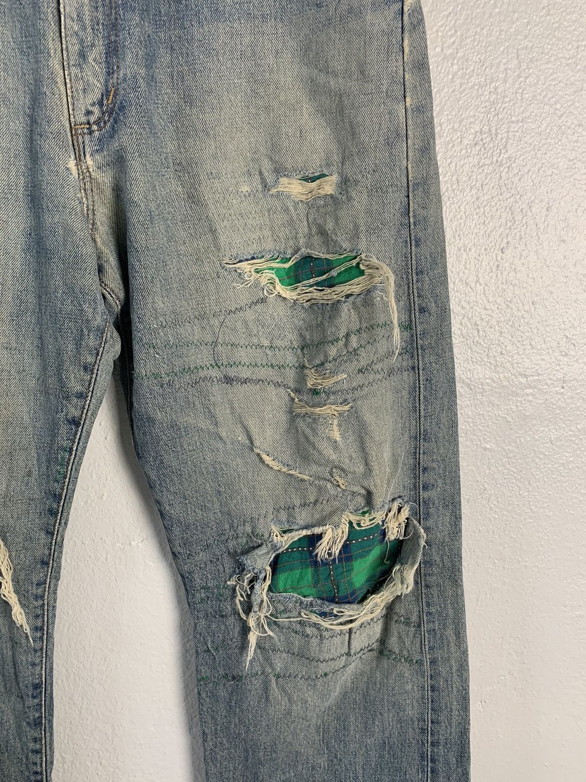 Wrangler Vintage Wrangler Selvedge Patchwork Jeans Size US 33 - 6 Thumbnail