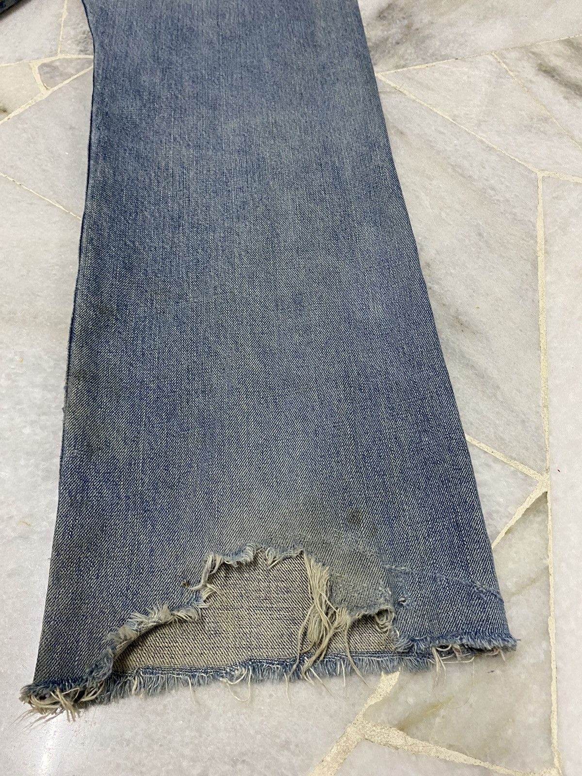 Edwin VINTAGE EDWIN 505 SELVEDGE DISTRESSED DENIM JEANS Size US 30 / EU 46 - 13 Thumbnail